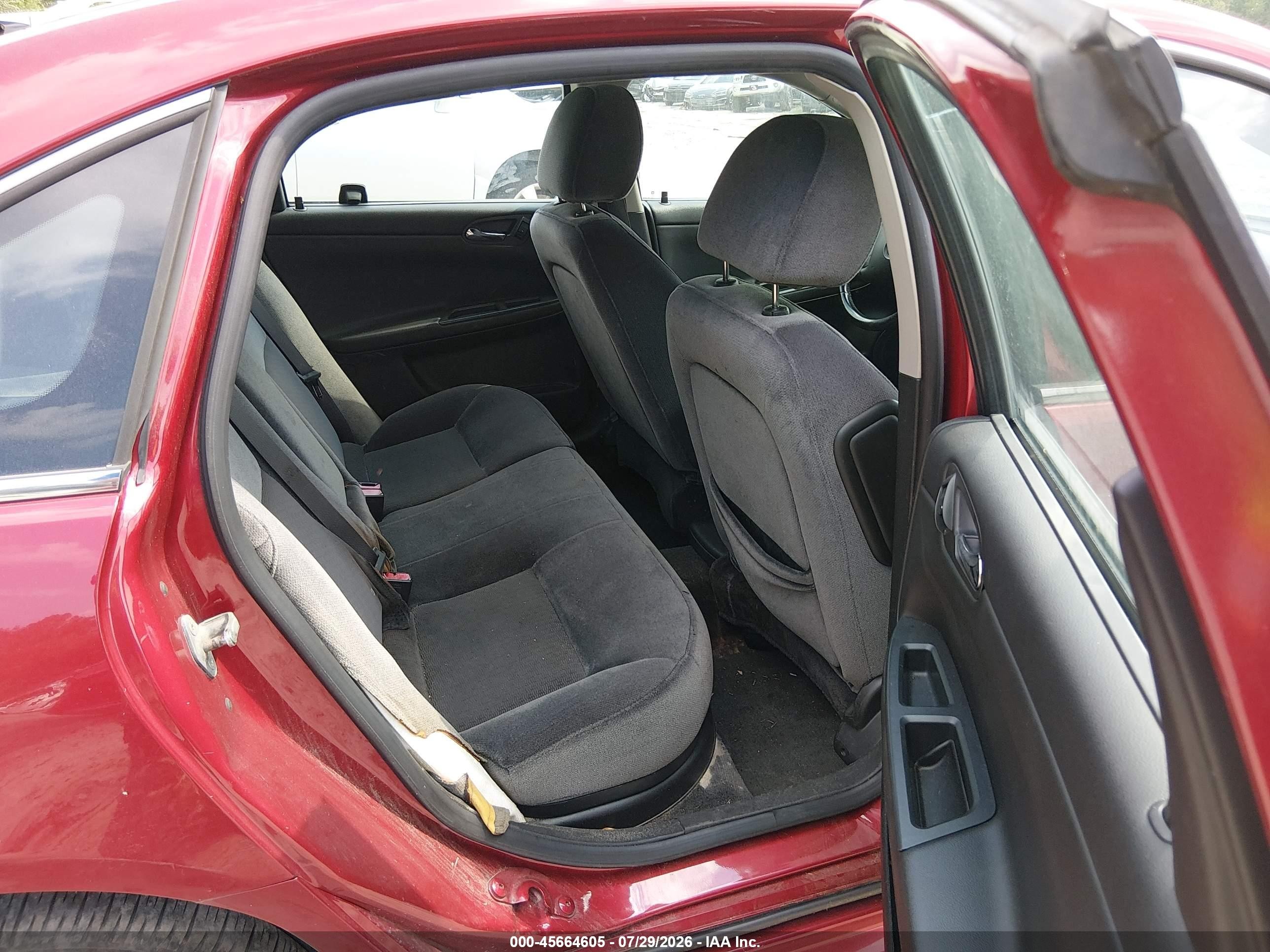 2013 Chevrolet Impala Lt Red vin: 2G1WG5E36D1106641