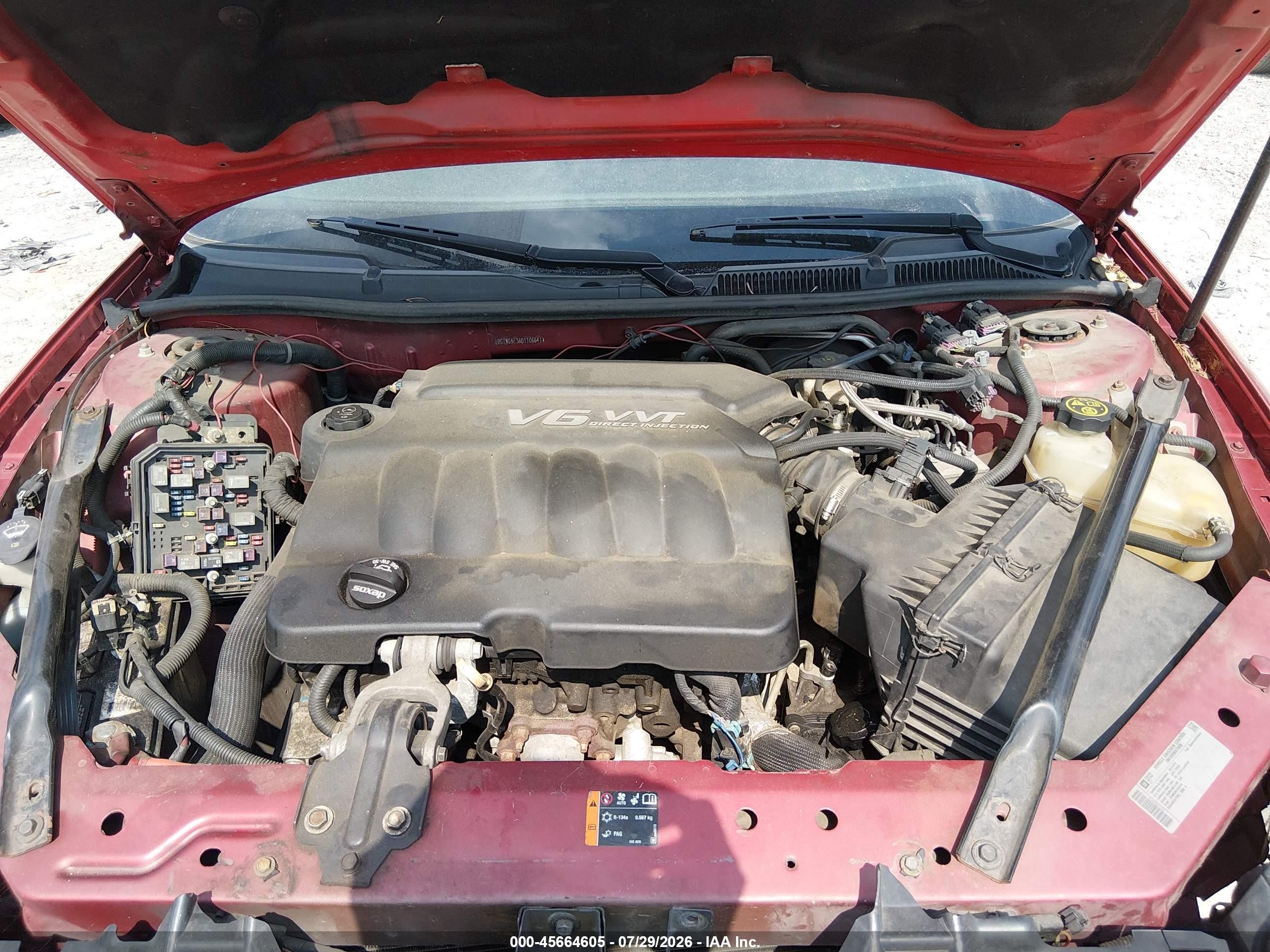 2013 Chevrolet Impala Lt Red vin: 2G1WG5E36D1106641