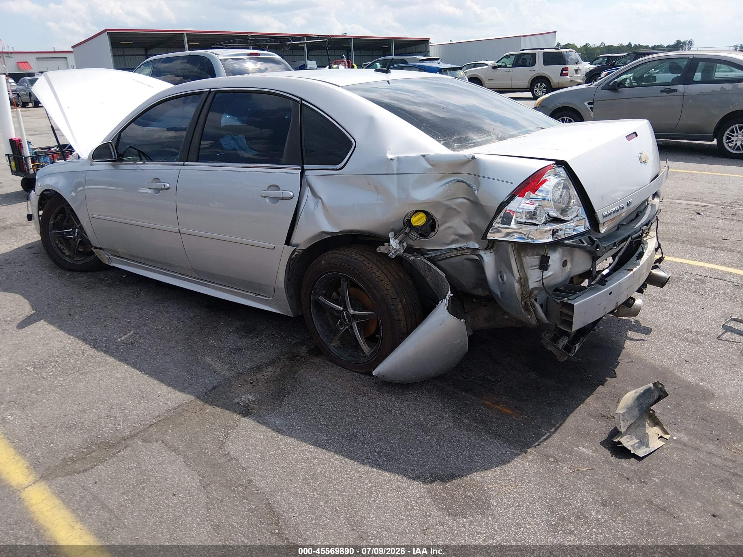 2013 Chevrolet Impala Lt Silver vin: 2G1WG5E36D1131166