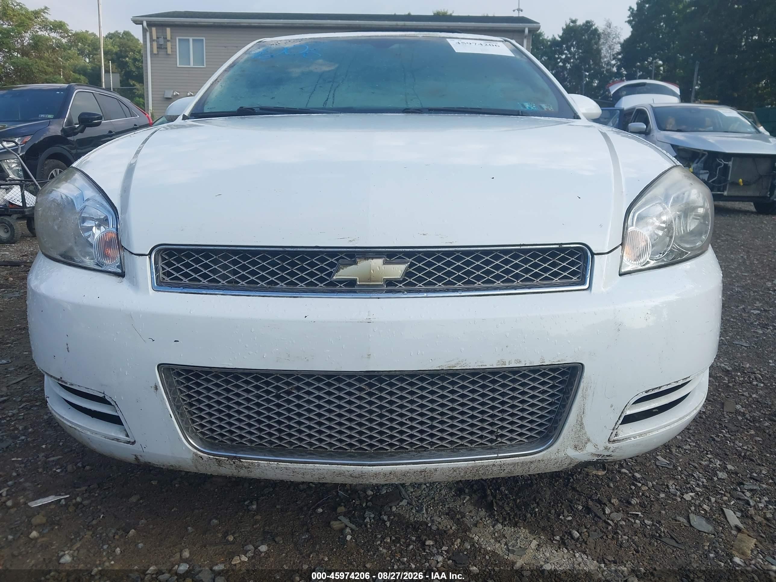 2013 Chevrolet Impala Lt White vin: 2G1WG5E36D1174681