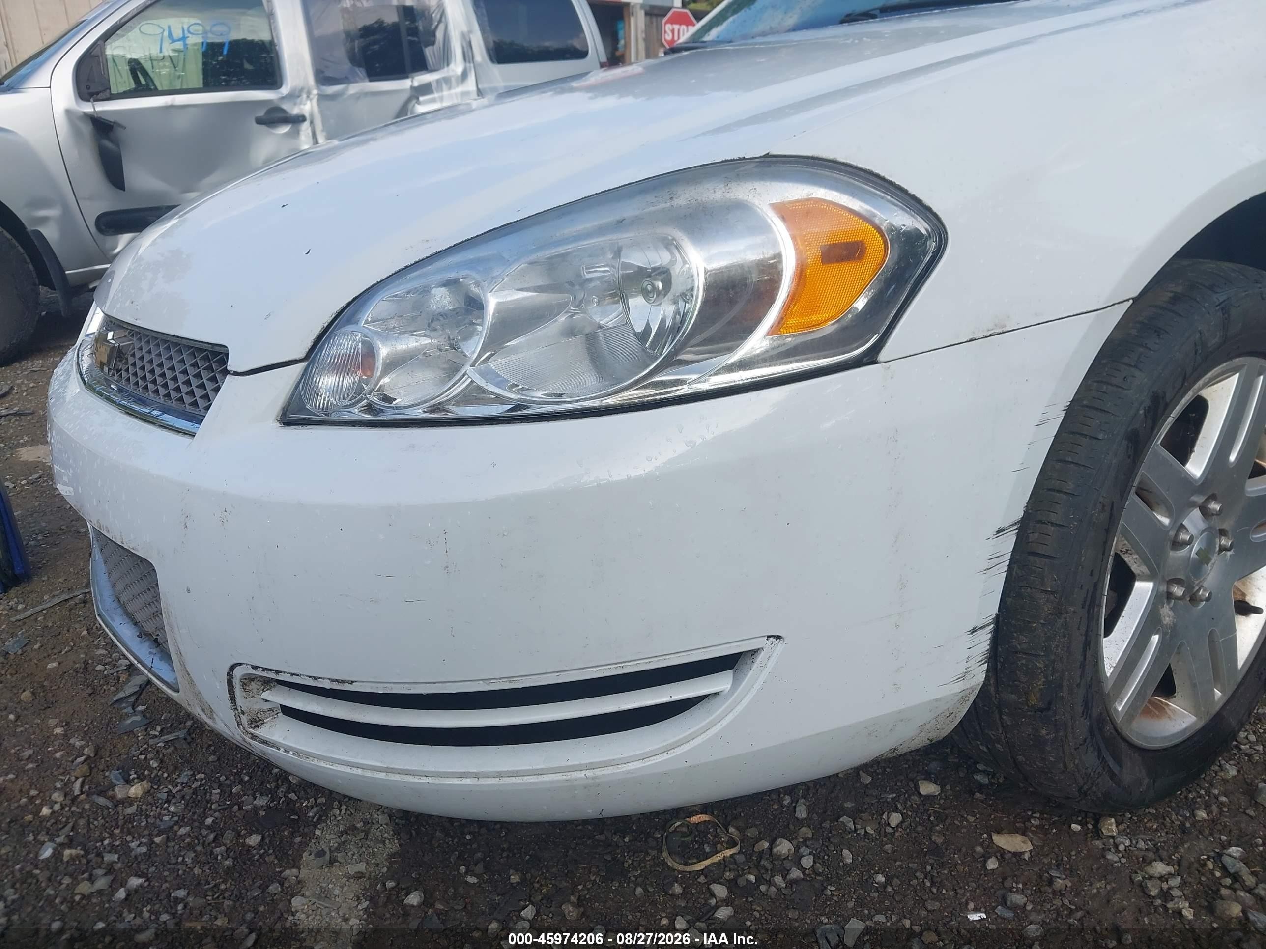 2013 Chevrolet Impala Lt White vin: 2G1WG5E36D1174681
