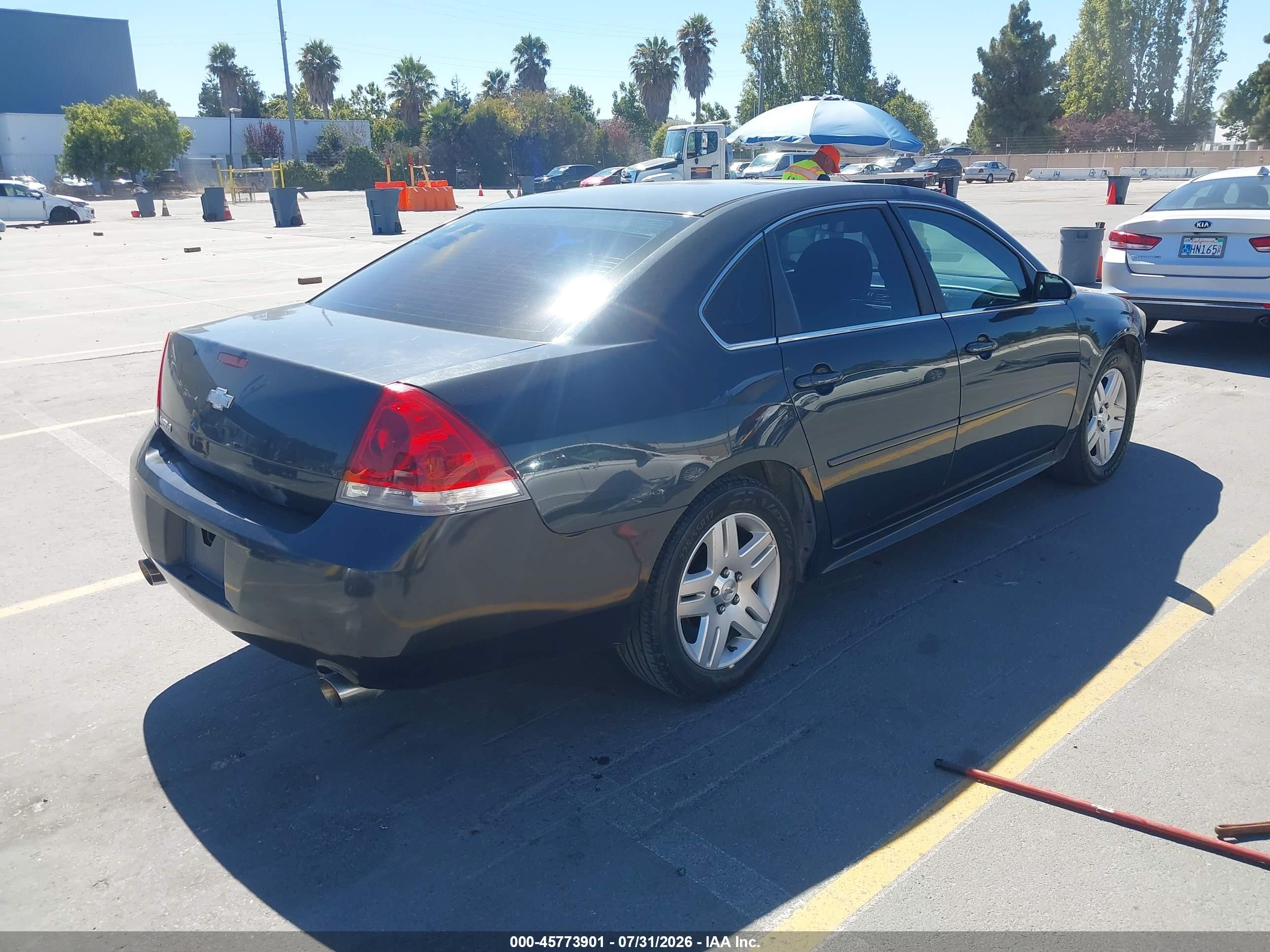 2013 Chevrolet Impala Lt Black vin: 2G1WG5E36D1207484