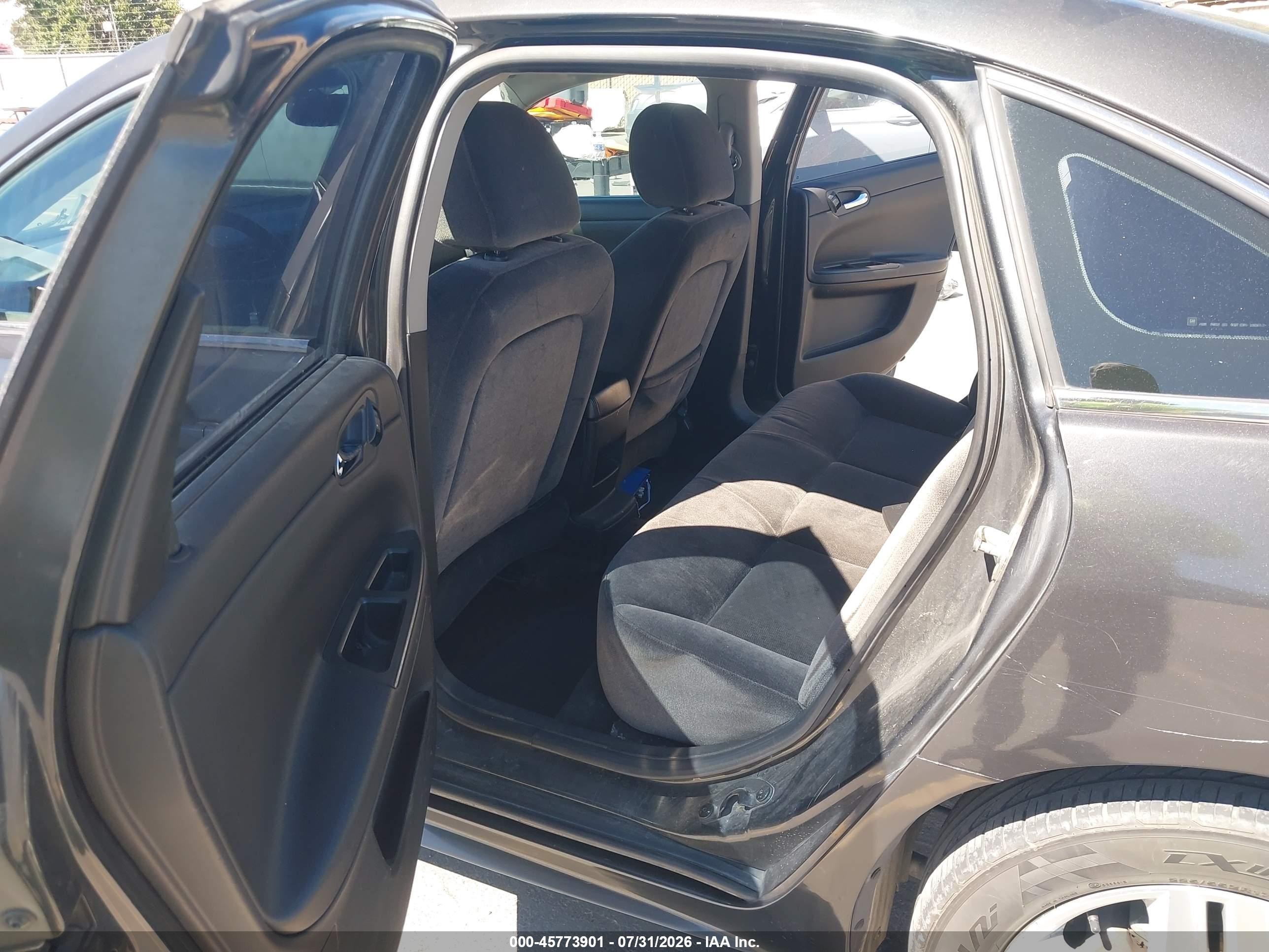 2013 Chevrolet Impala Lt Black vin: 2G1WG5E36D1207484