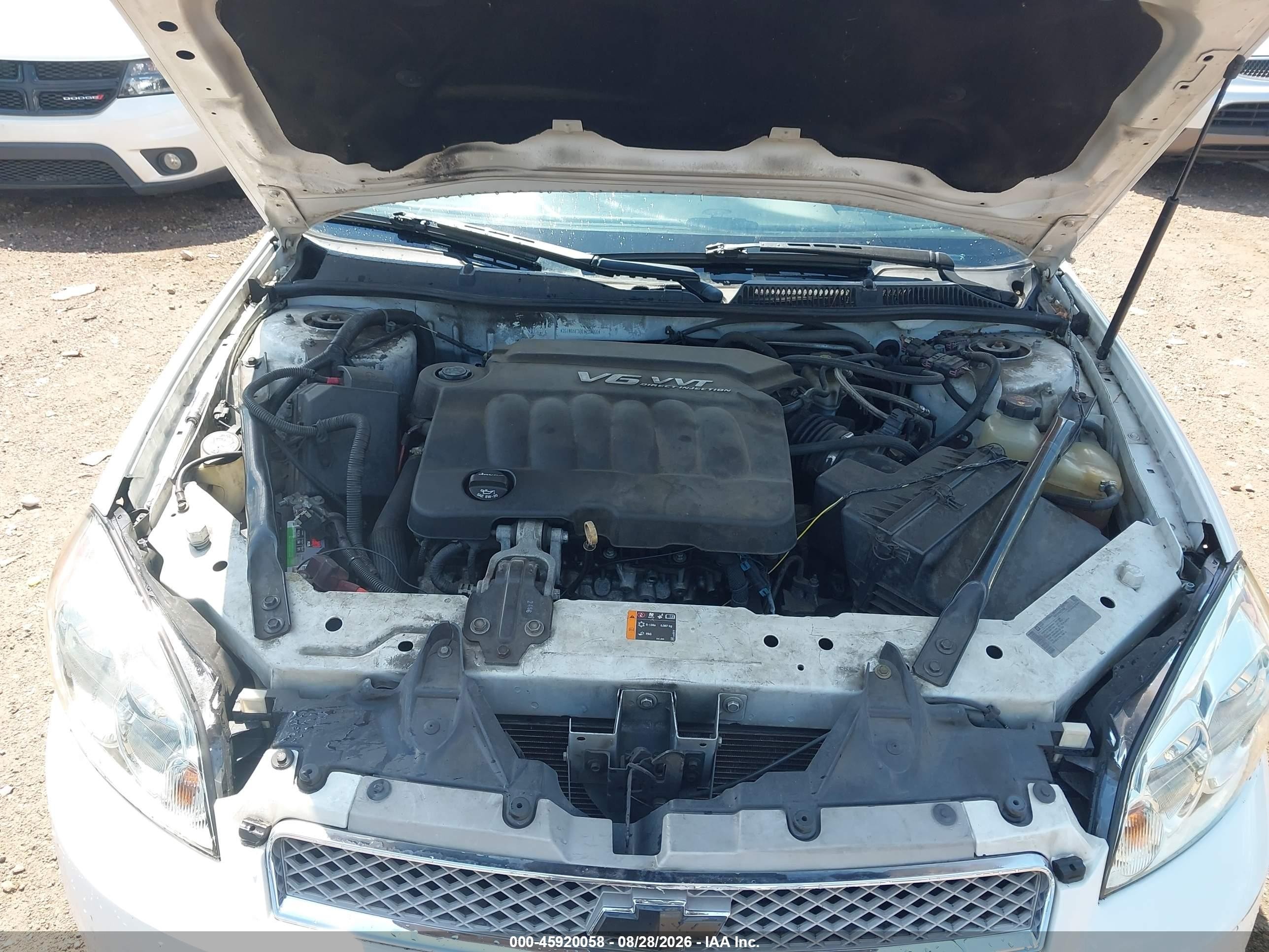 2013 Chevrolet Impala Lt Белый vin: 2G1WG5E36D1232966