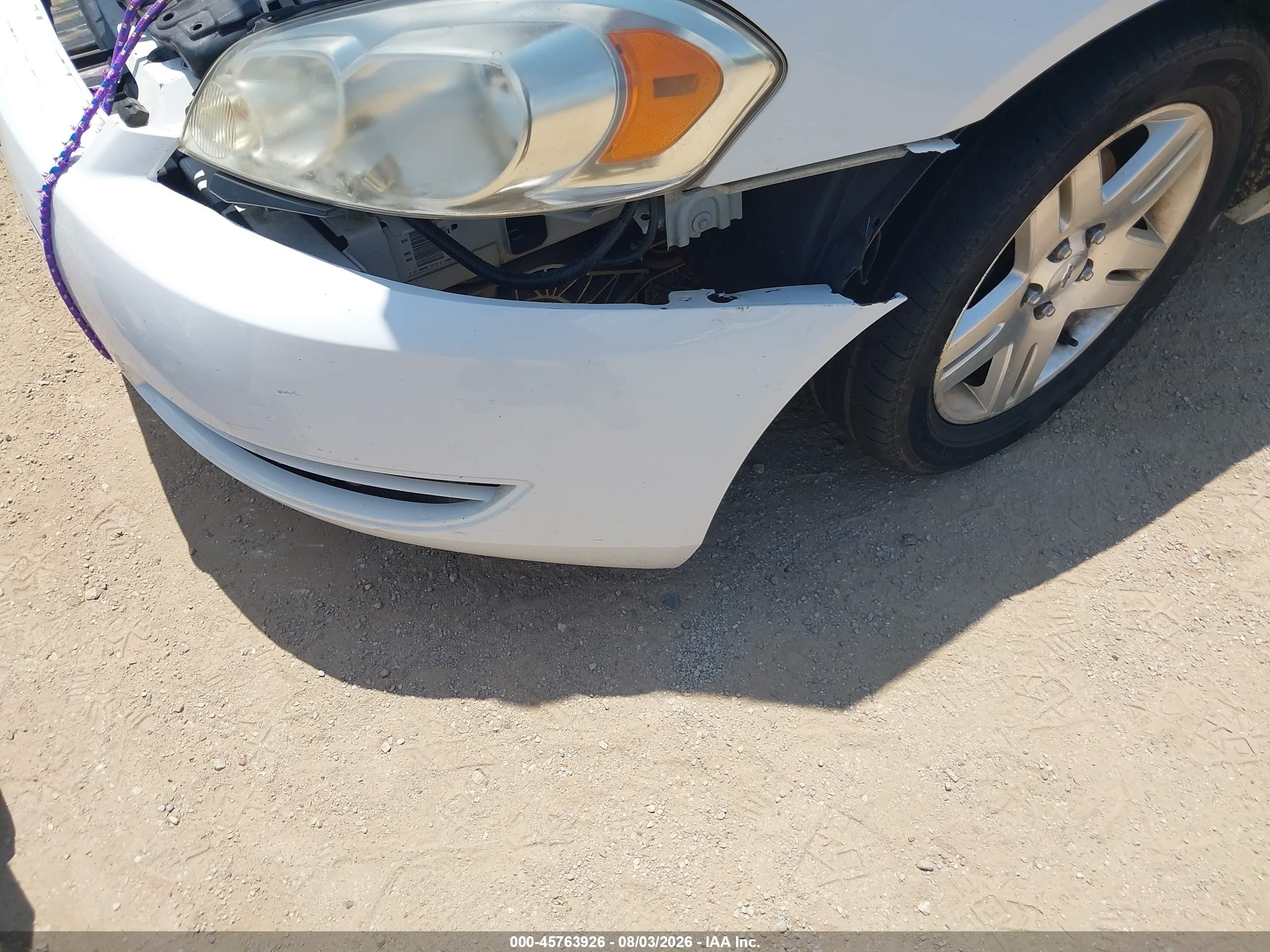 2013 Chevrolet Impala Lt White vin: 2G1WG5E36D1251114