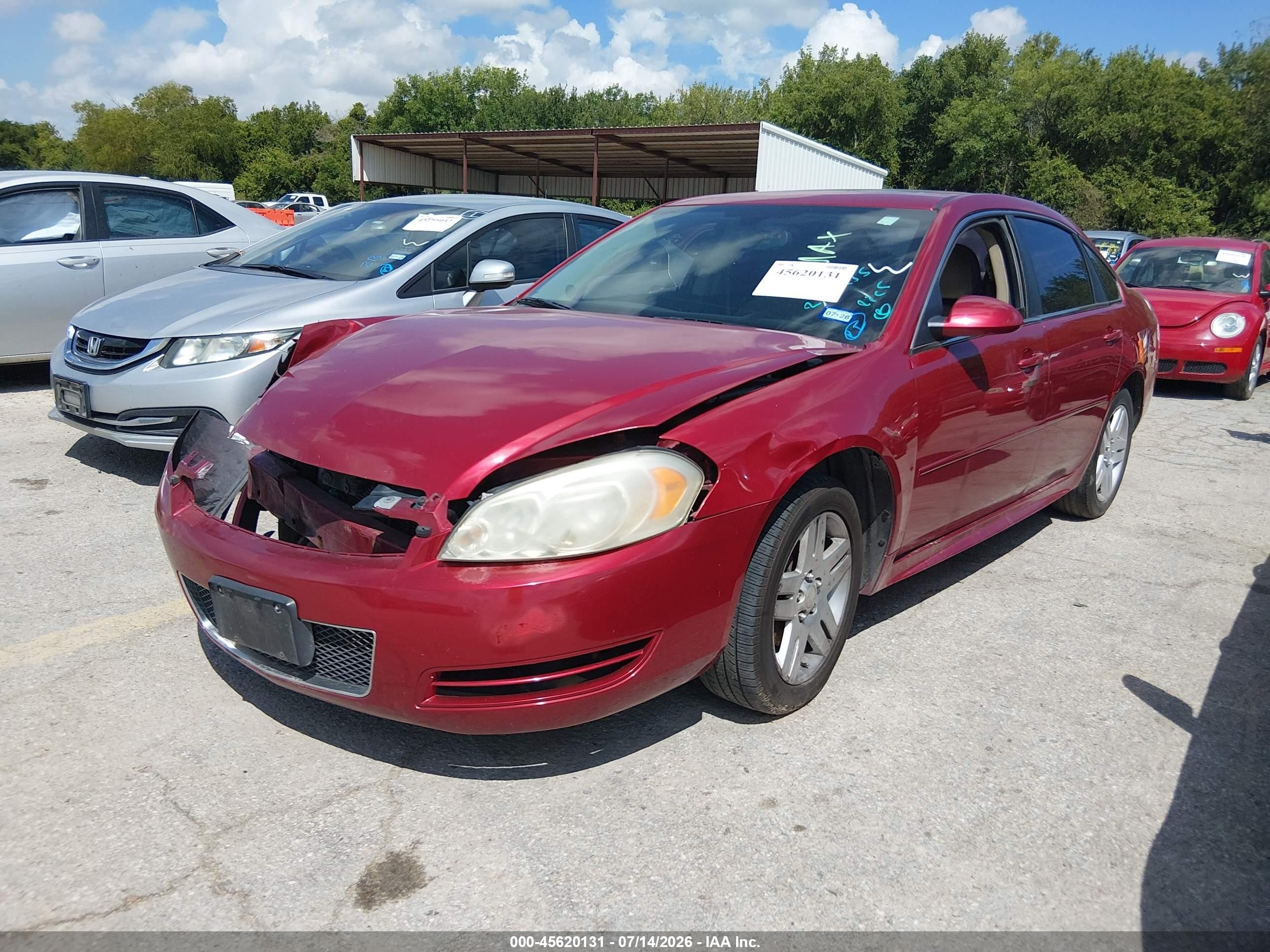 2013 Chevrolet Impala Lt Burgundy vin: 2G1WG5E36D1258175