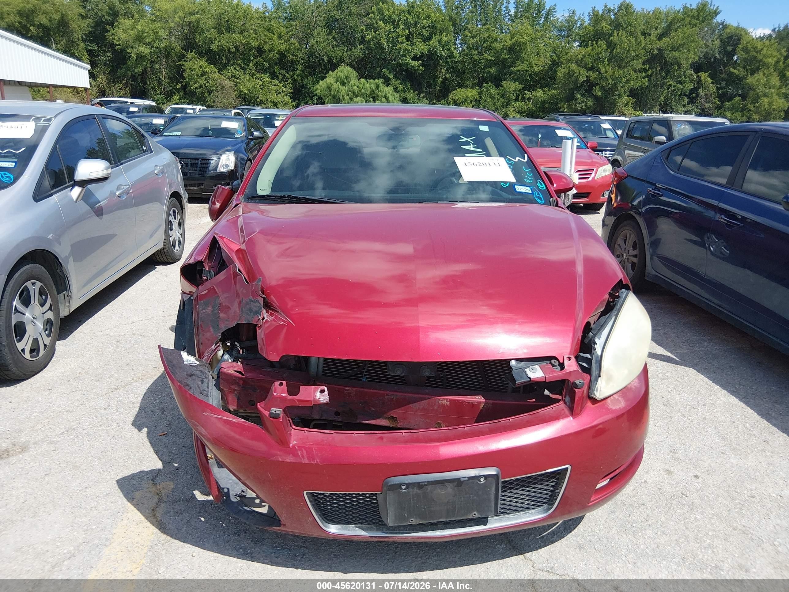 2013 Chevrolet Impala Lt Burgundy vin: 2G1WG5E36D1258175