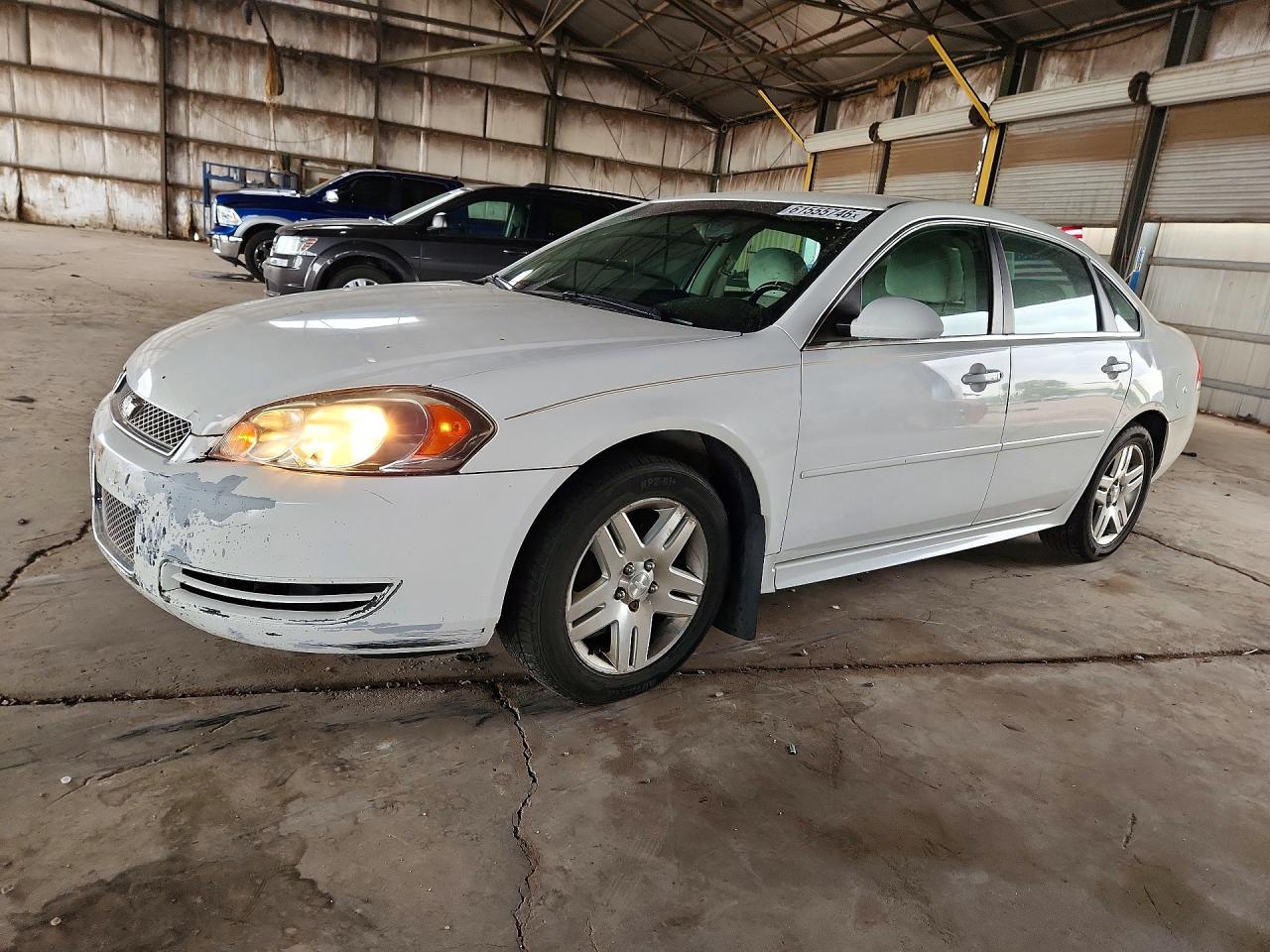 2013 Chevrolet Impala Lt White vin: 2G1WG5E36D1258953