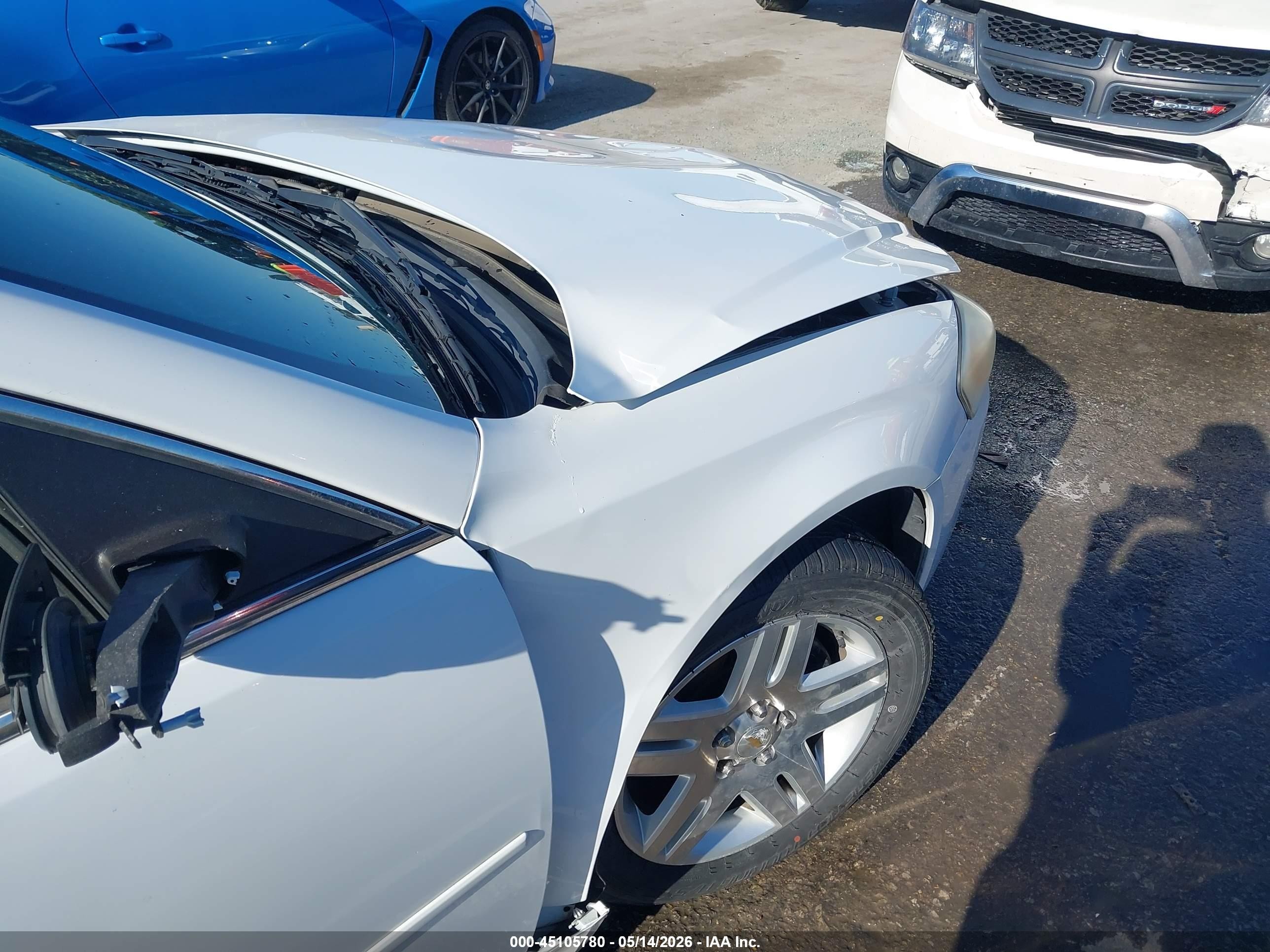 2012 Chevrolet Impala Lt White vin: 2G1WG5E37C1103424