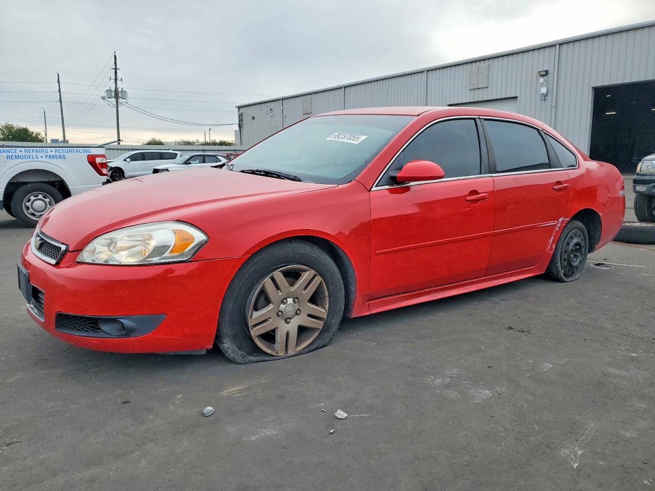 2012 Chevrolet Impala Lt Red vin: 2G1WG5E37C1133491