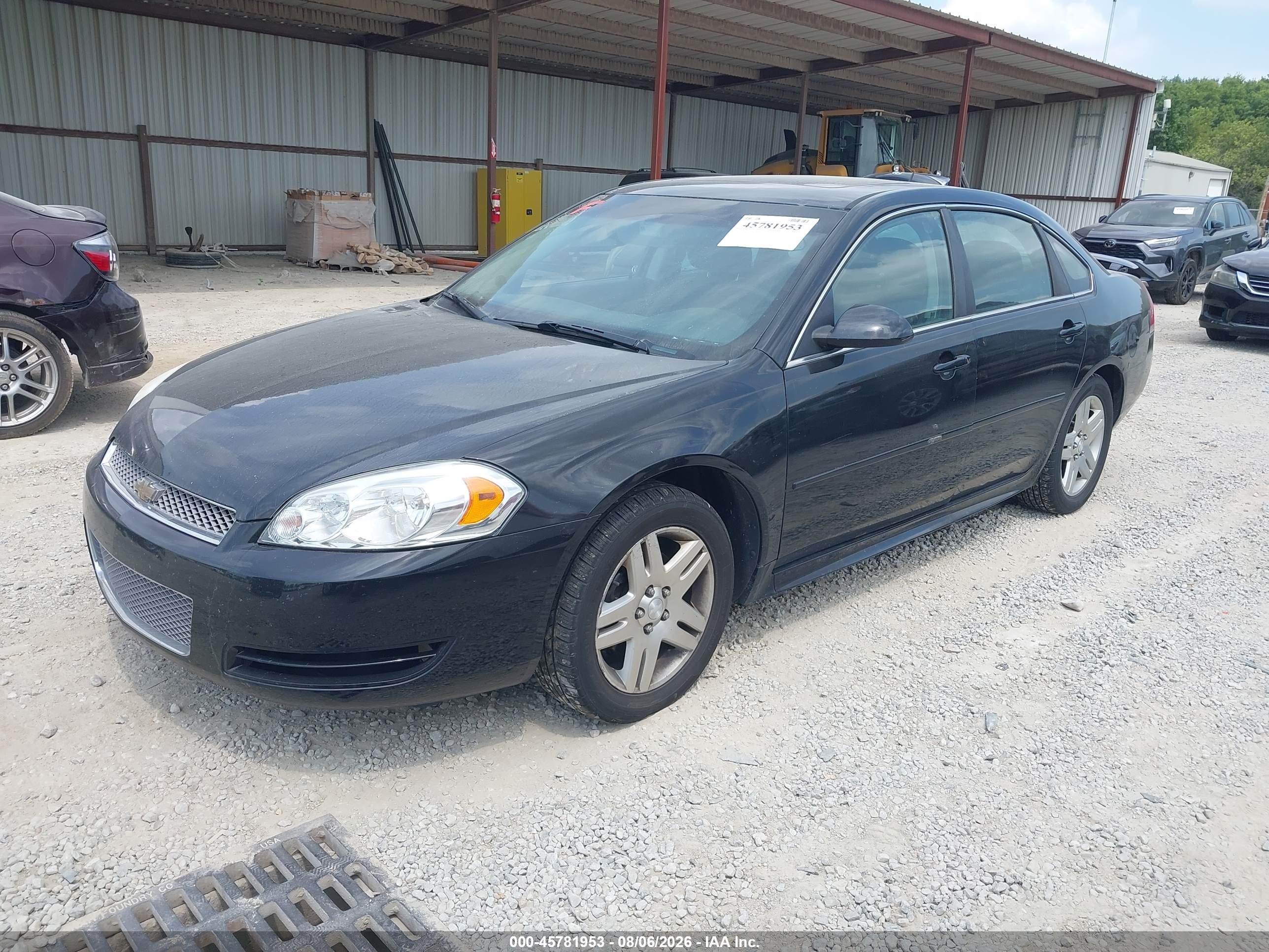 2012 Chevrolet Impala Lt Black vin: 2G1WG5E37C1233509