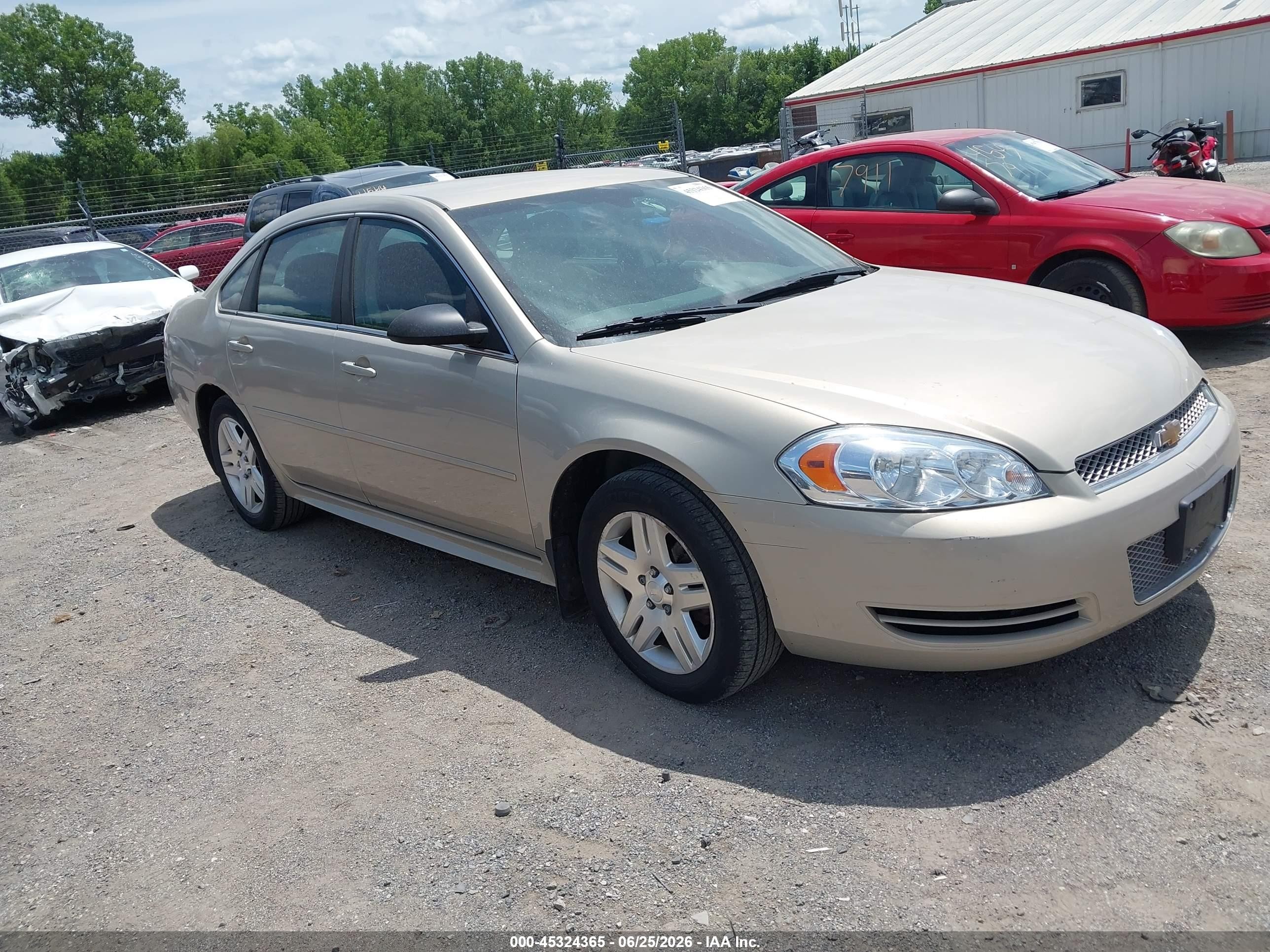2012 Chevrolet Impala Lt Champagne vin: 2G1WG5E37C1249709
