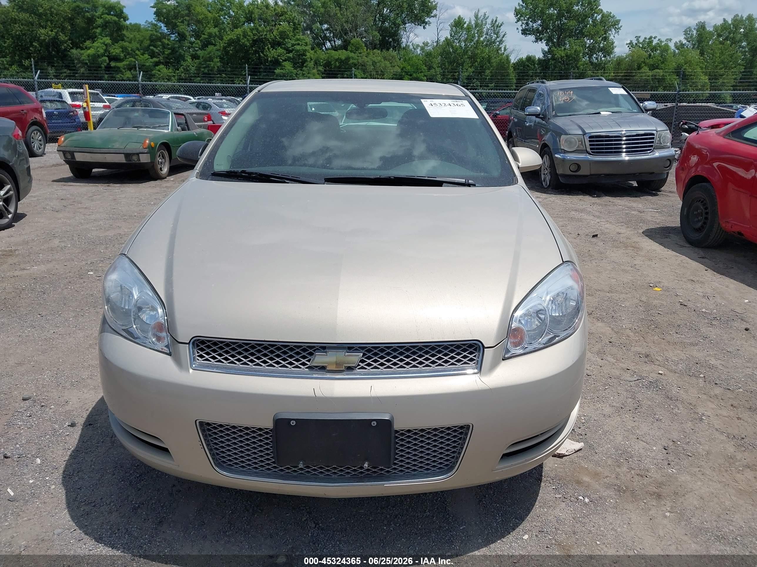 2012 Chevrolet Impala Lt Champagne vin: 2G1WG5E37C1249709