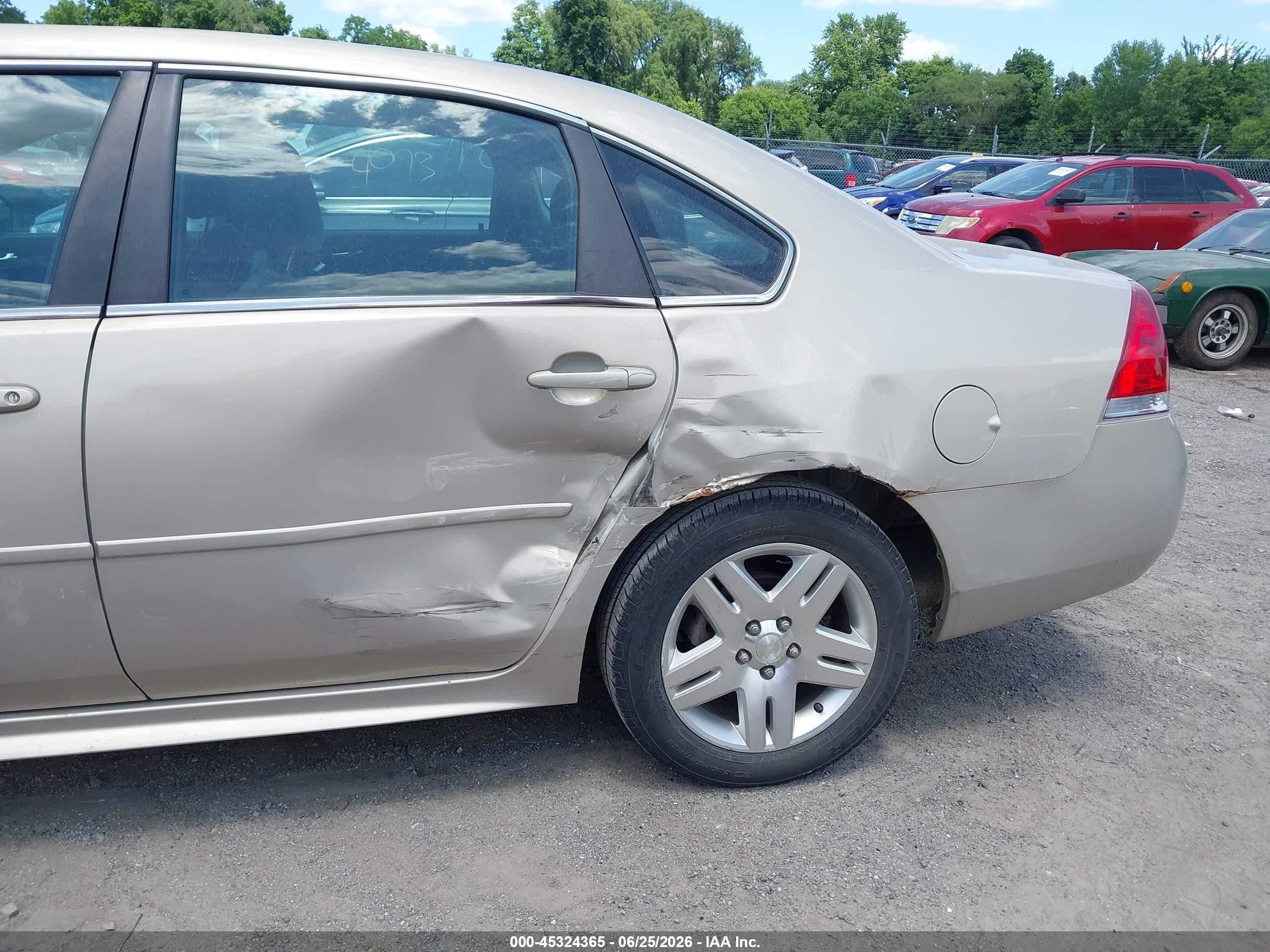 2012 Chevrolet Impala Lt Champagne vin: 2G1WG5E37C1249709
