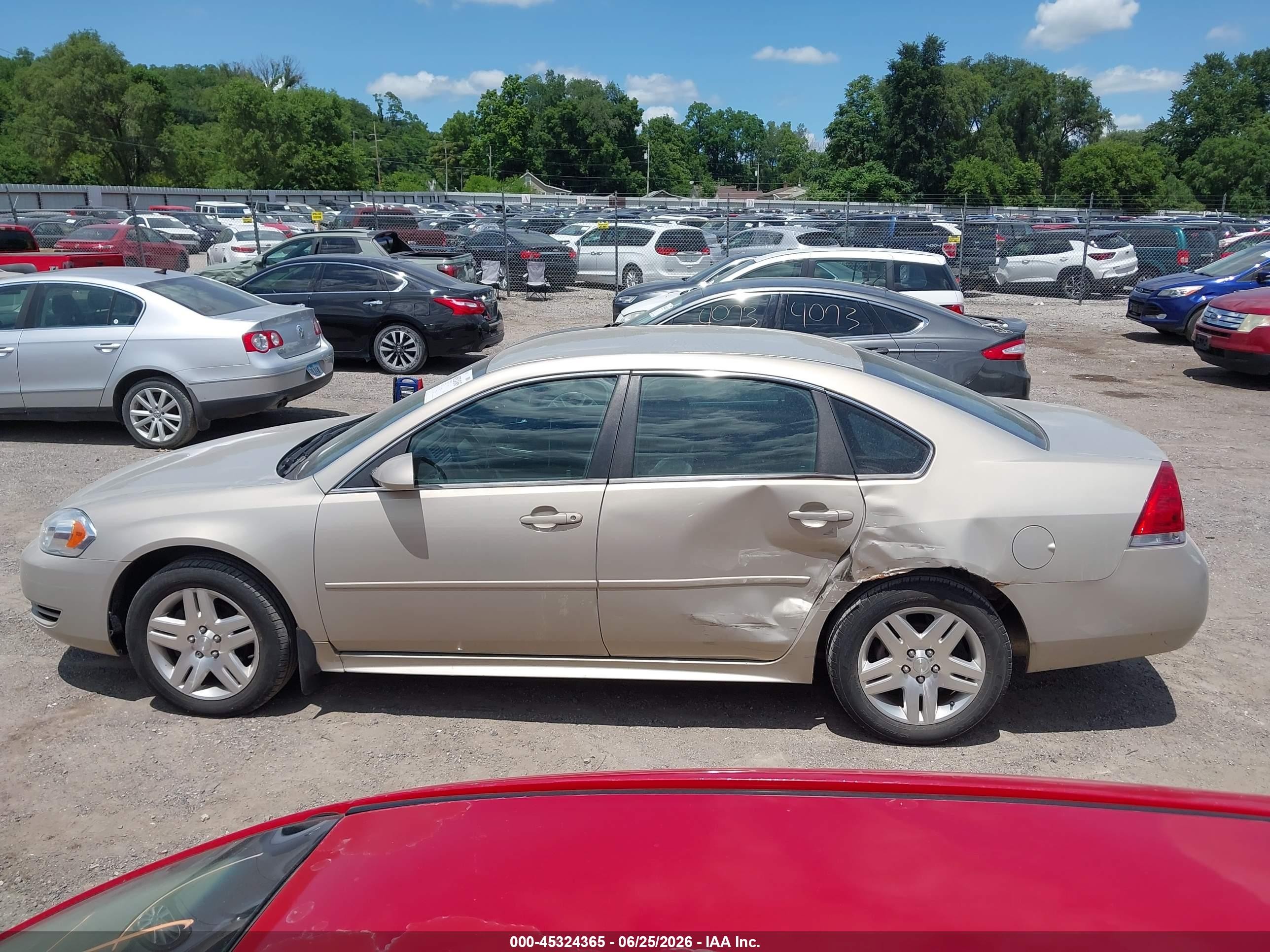 2012 Chevrolet Impala Lt Champagne vin: 2G1WG5E37C1249709