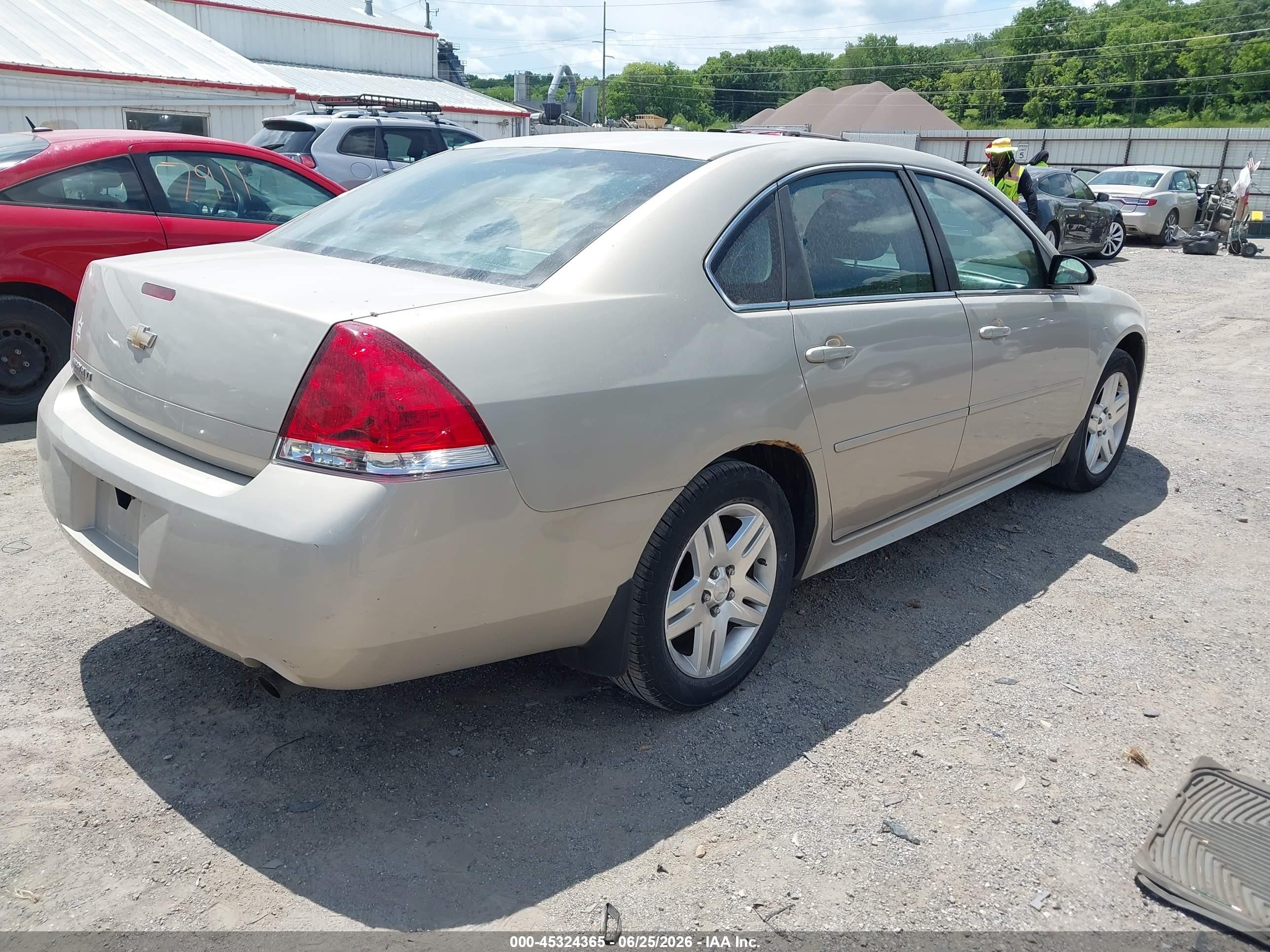 2012 Chevrolet Impala Lt Champagne vin: 2G1WG5E37C1249709