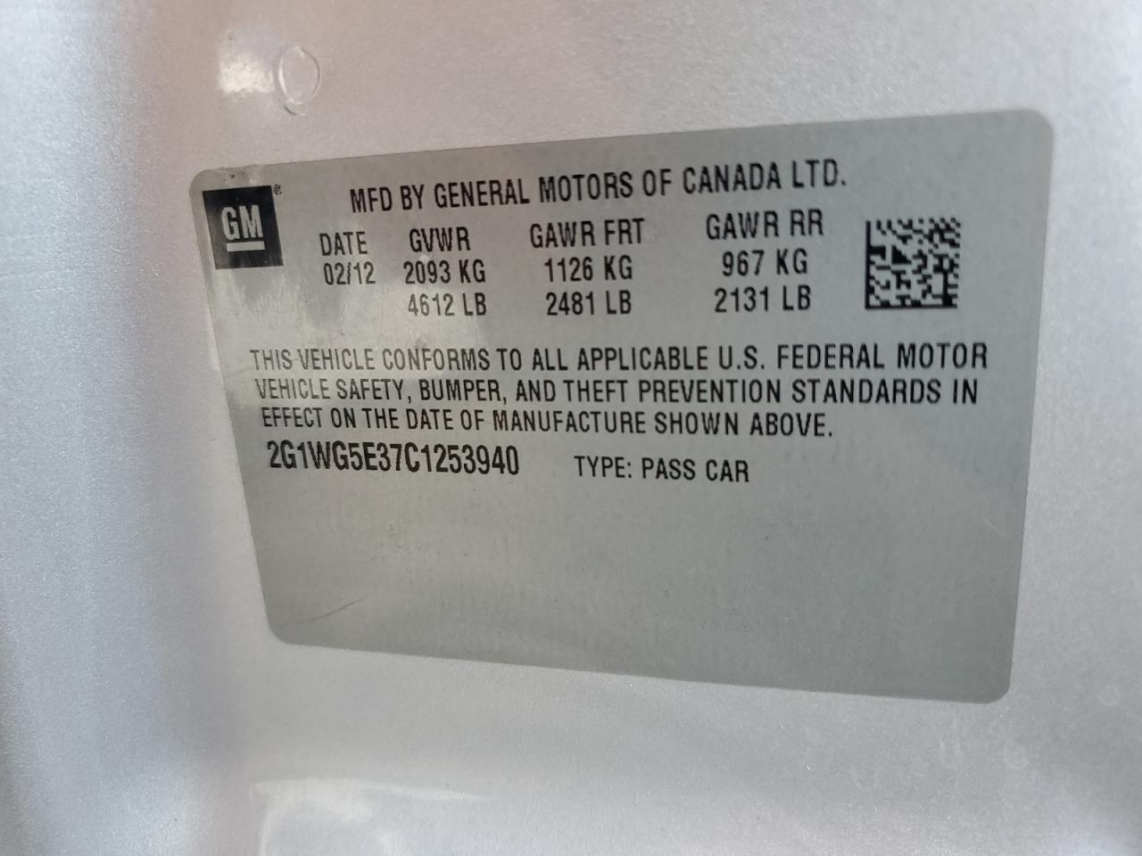 2012 Chevrolet Impala Lt Silver vin: 2G1WG5E37C1253940