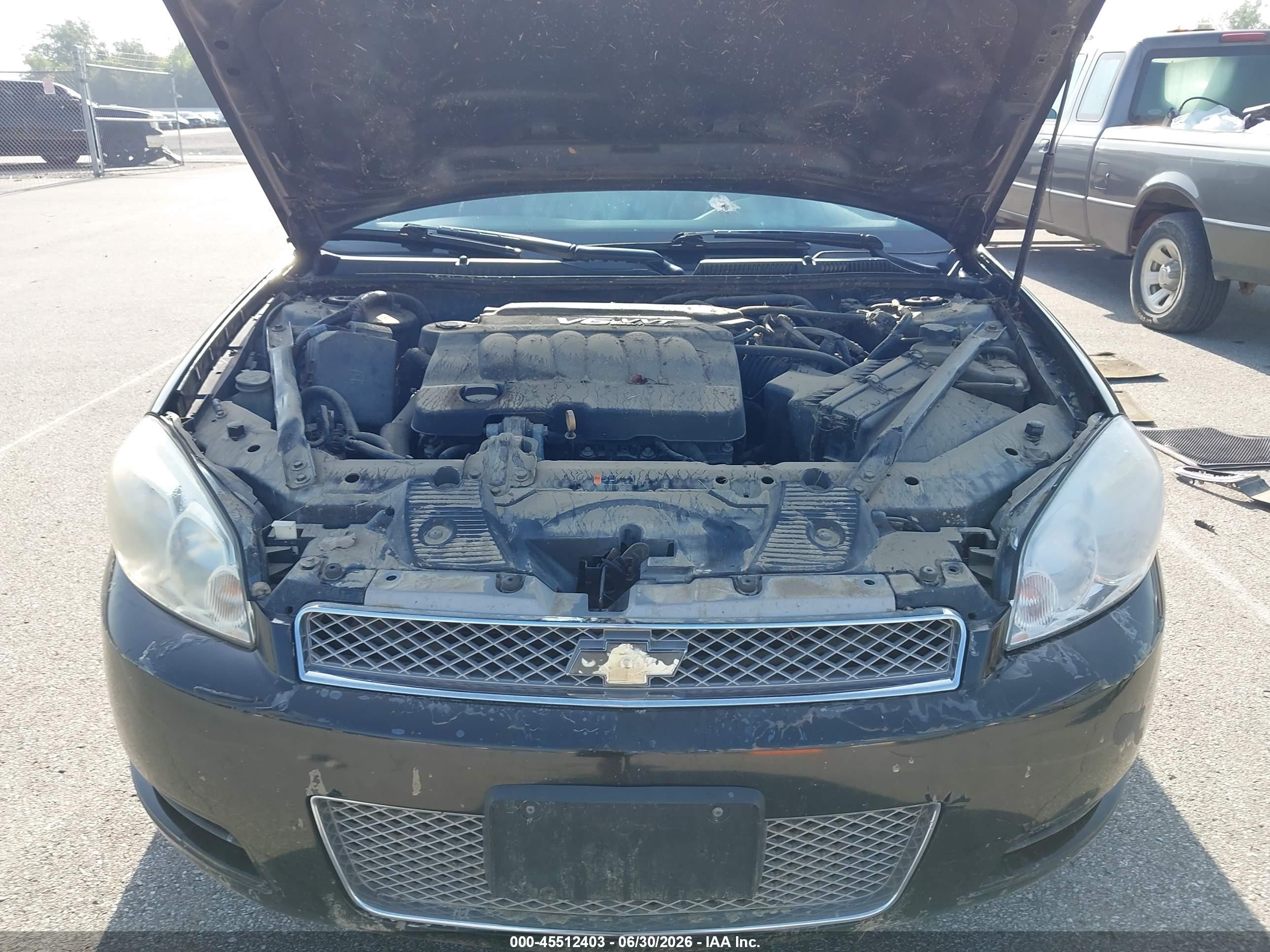 2012 Chevrolet Impala Lt Black vin: 2G1WG5E37C1268177