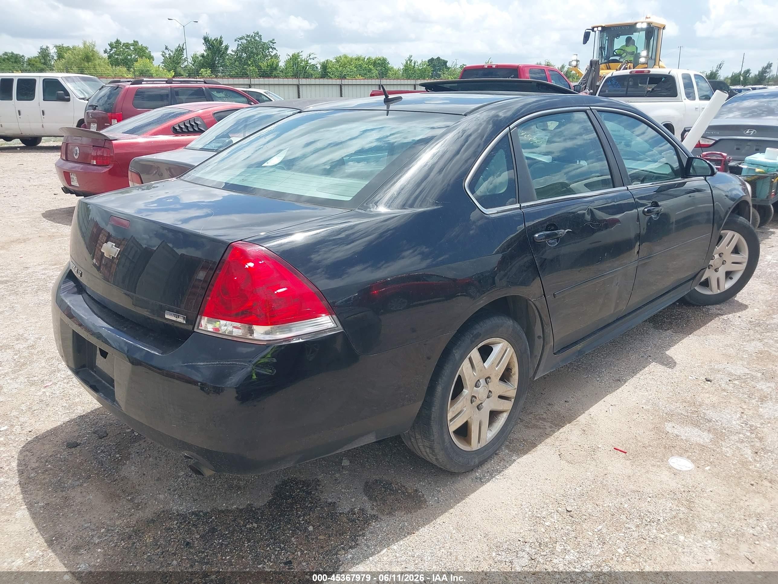 2013 Chevrolet Impala Lt Black vin: 2G1WG5E37D1113825
