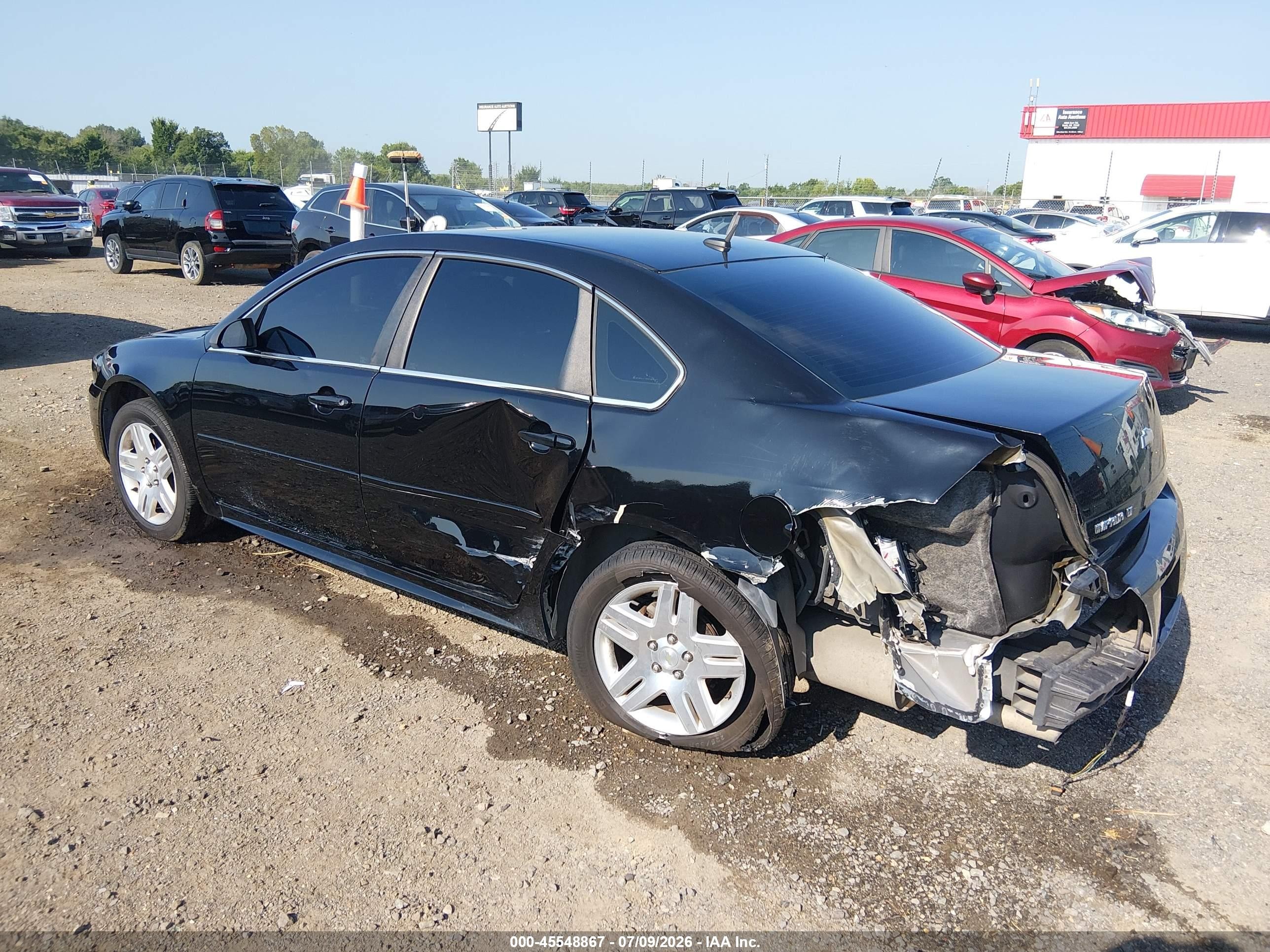 2013 Chevrolet Impala Lt Black vin: 2G1WG5E37D1119706