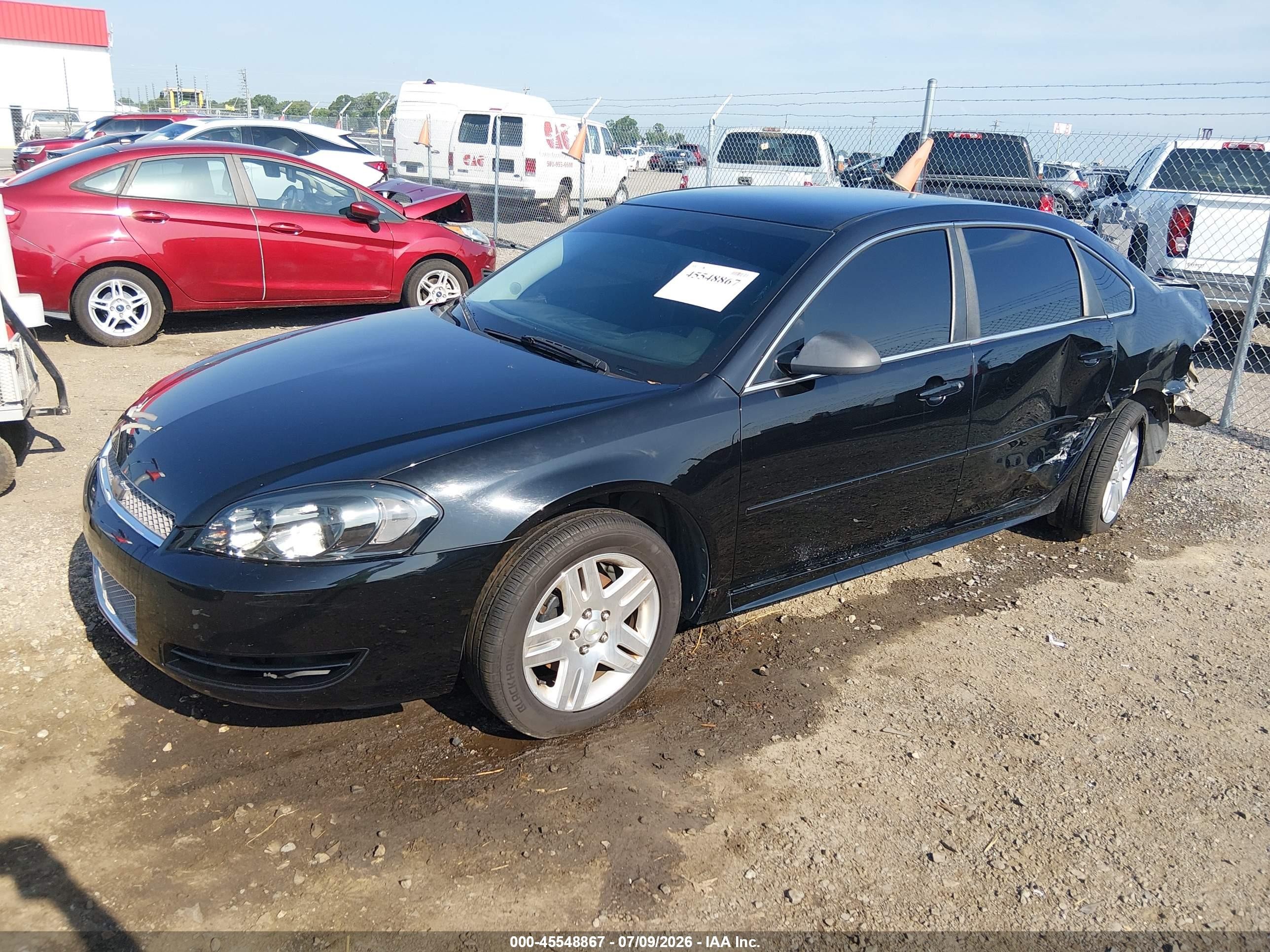 2013 Chevrolet Impala Lt Black vin: 2G1WG5E37D1119706