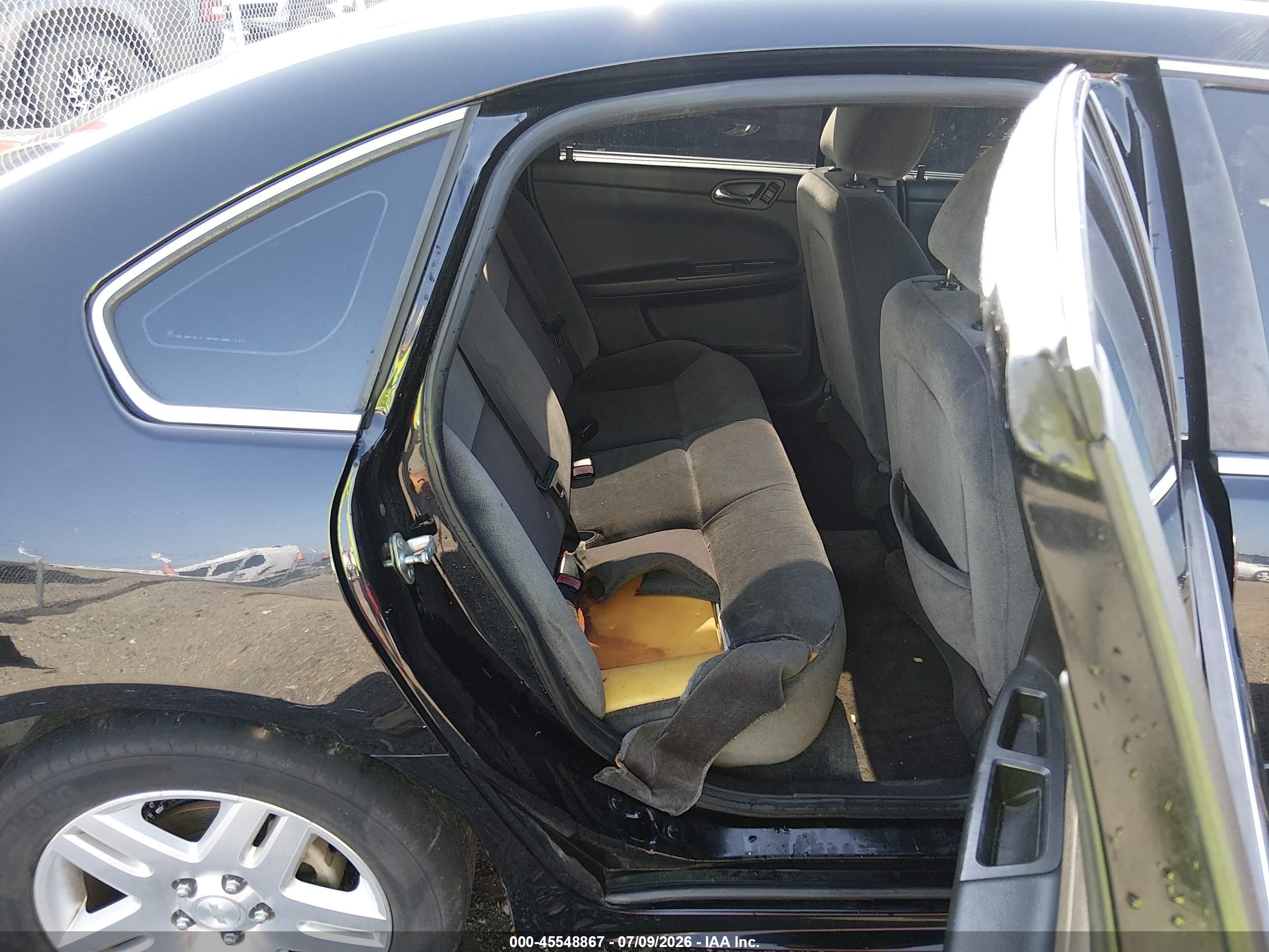 2013 Chevrolet Impala Lt Black vin: 2G1WG5E37D1119706