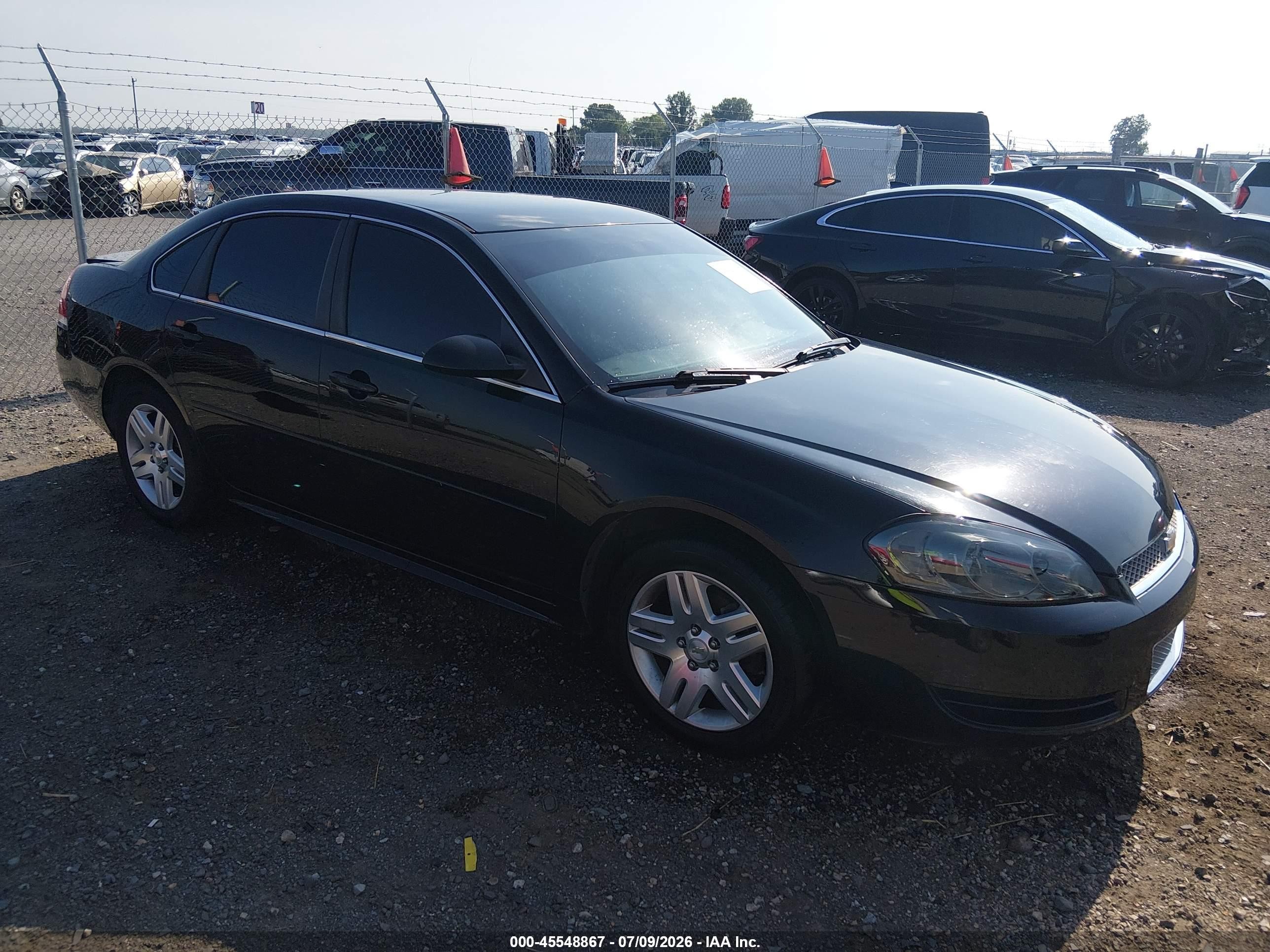 2013 Chevrolet Impala Lt Black vin: 2G1WG5E37D1119706