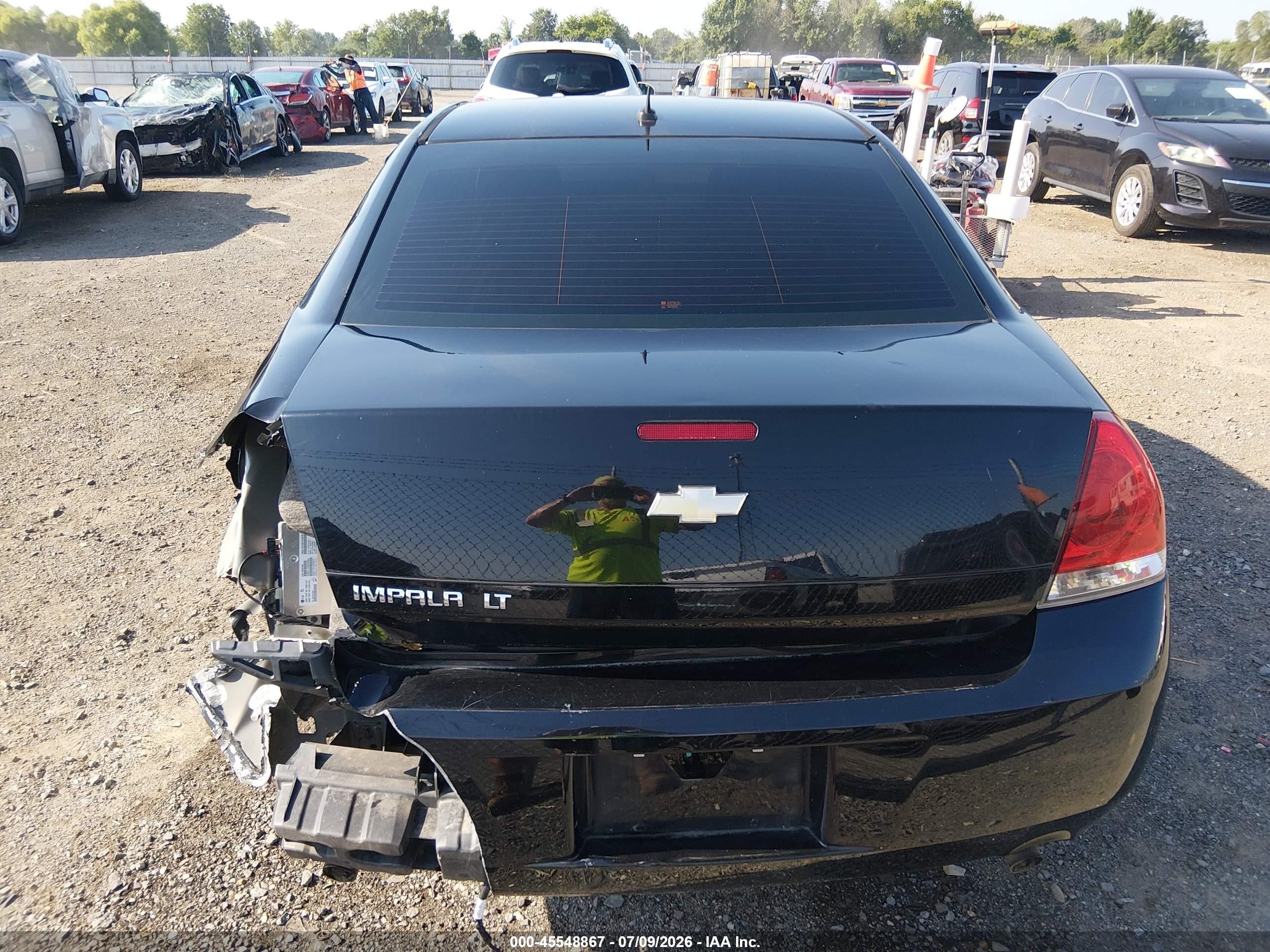 2013 Chevrolet Impala Lt Black vin: 2G1WG5E37D1119706