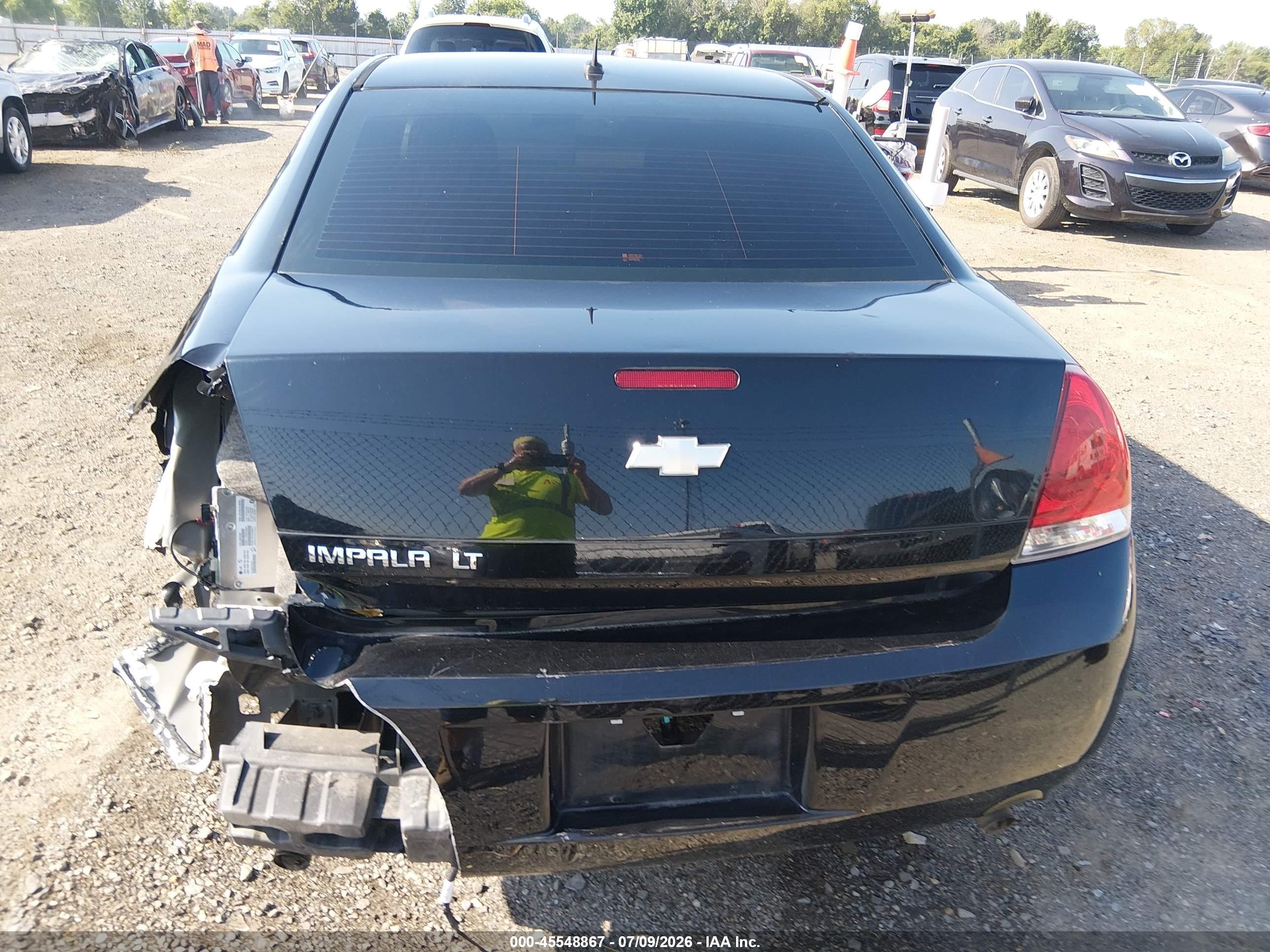 2013 Chevrolet Impala Lt Black vin: 2G1WG5E37D1119706