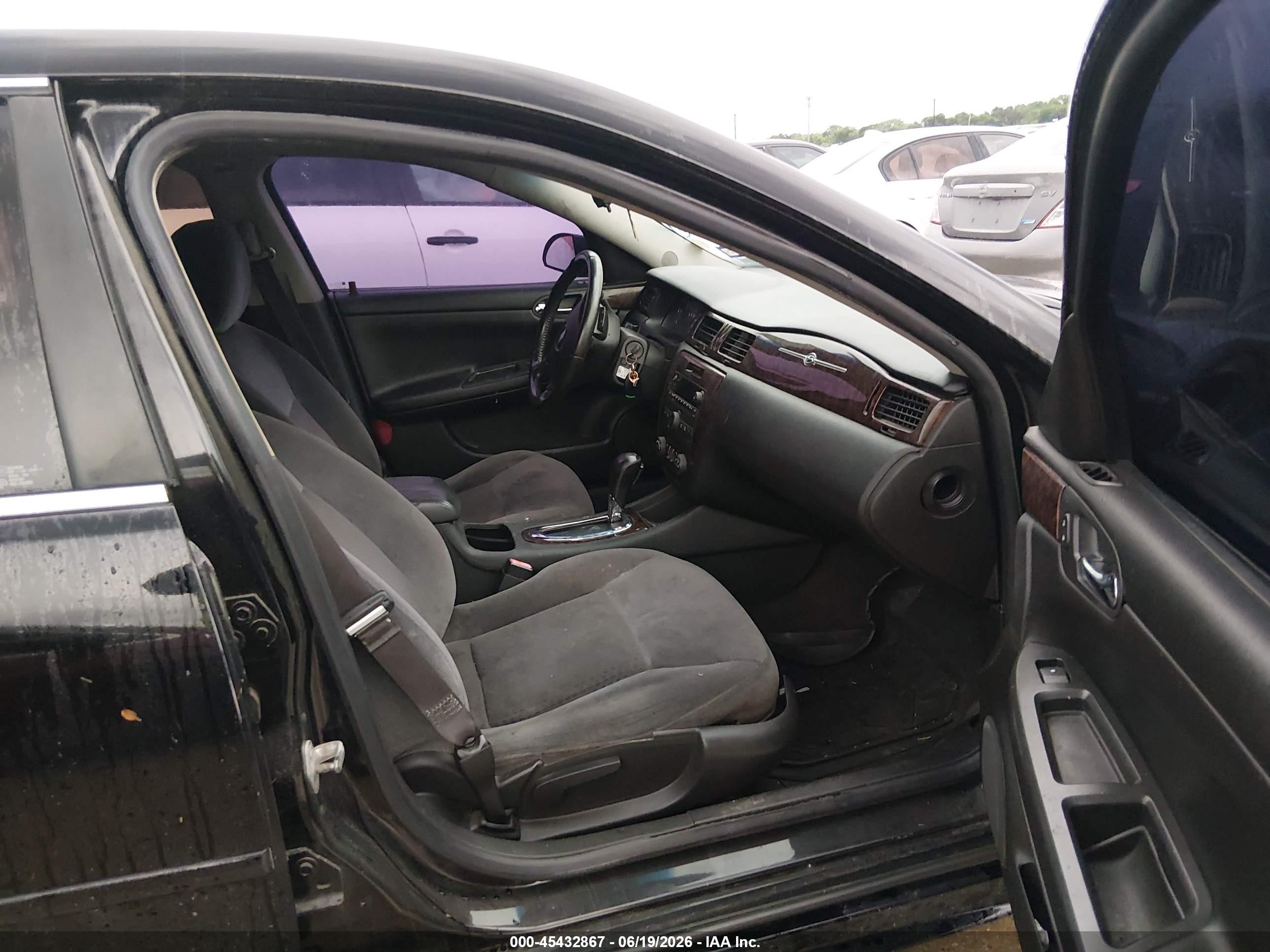 2013 Chevrolet Impala Lt Black vin: 2G1WG5E37D1134688