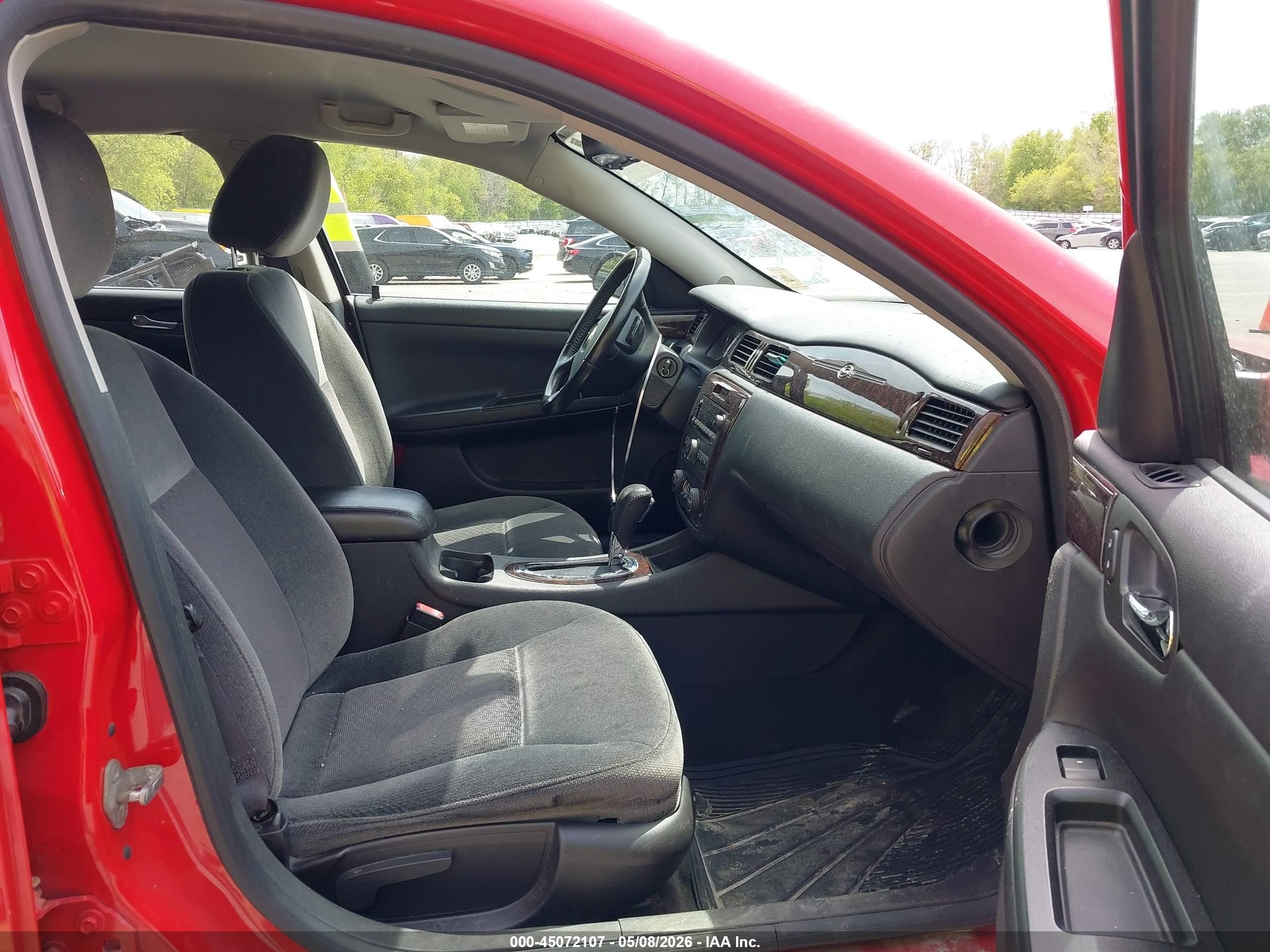 2012 Chevrolet Impala Lt Red vin: 2G1WG5E38C1153359