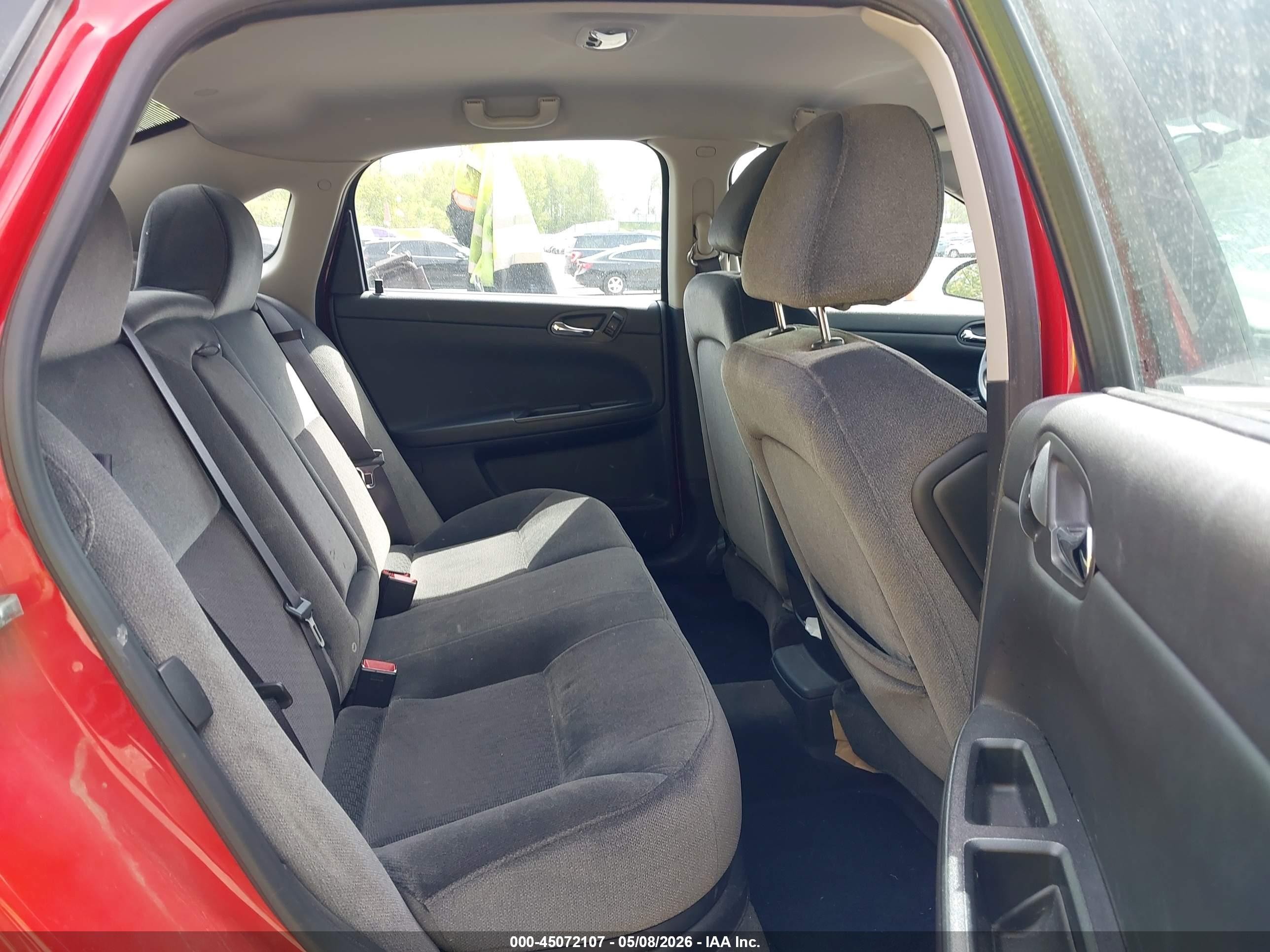 2012 Chevrolet Impala Lt Red vin: 2G1WG5E38C1153359