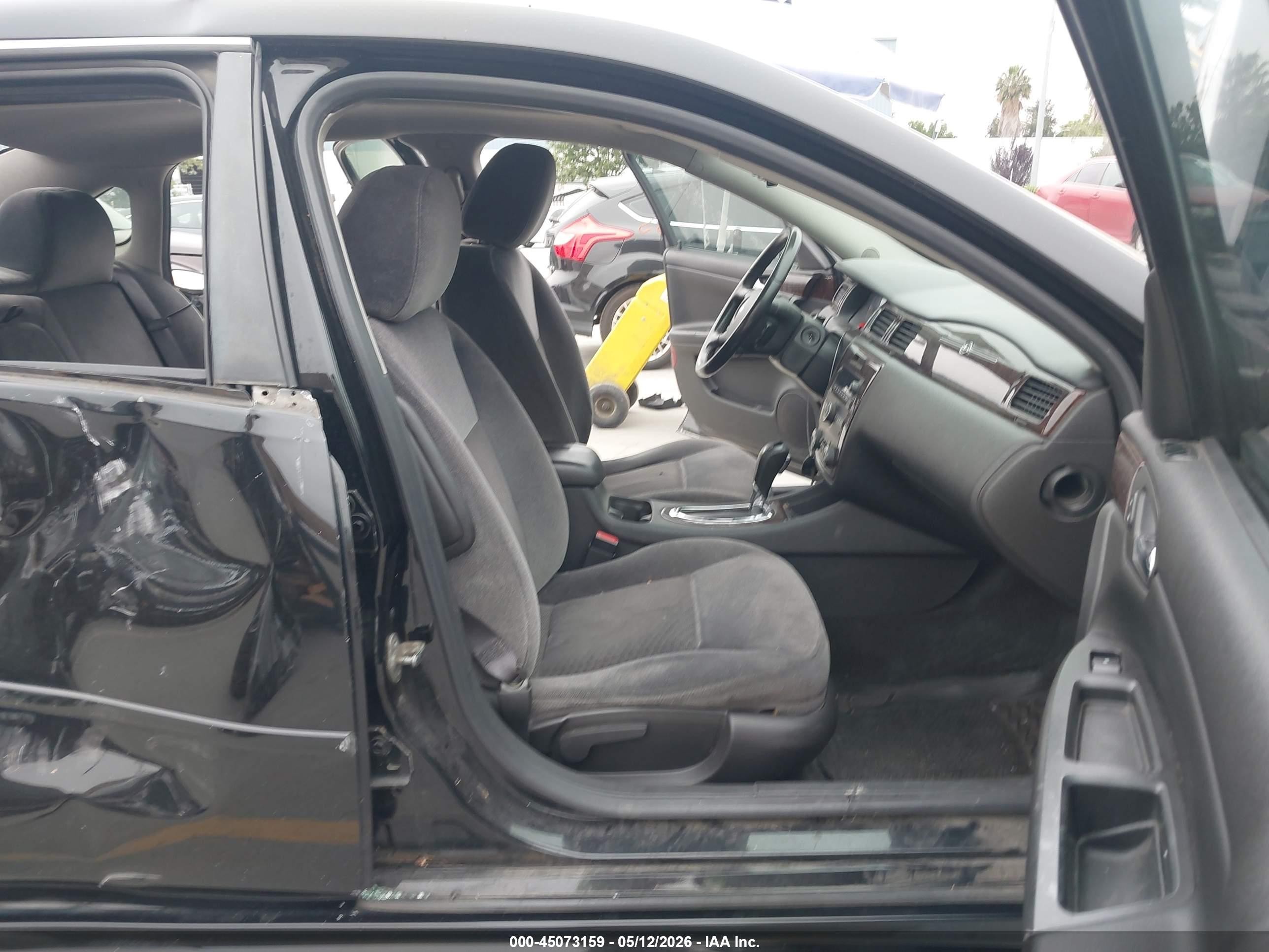 2012 Chevrolet Impala Lt Black vin: 2G1WG5E38C1211812