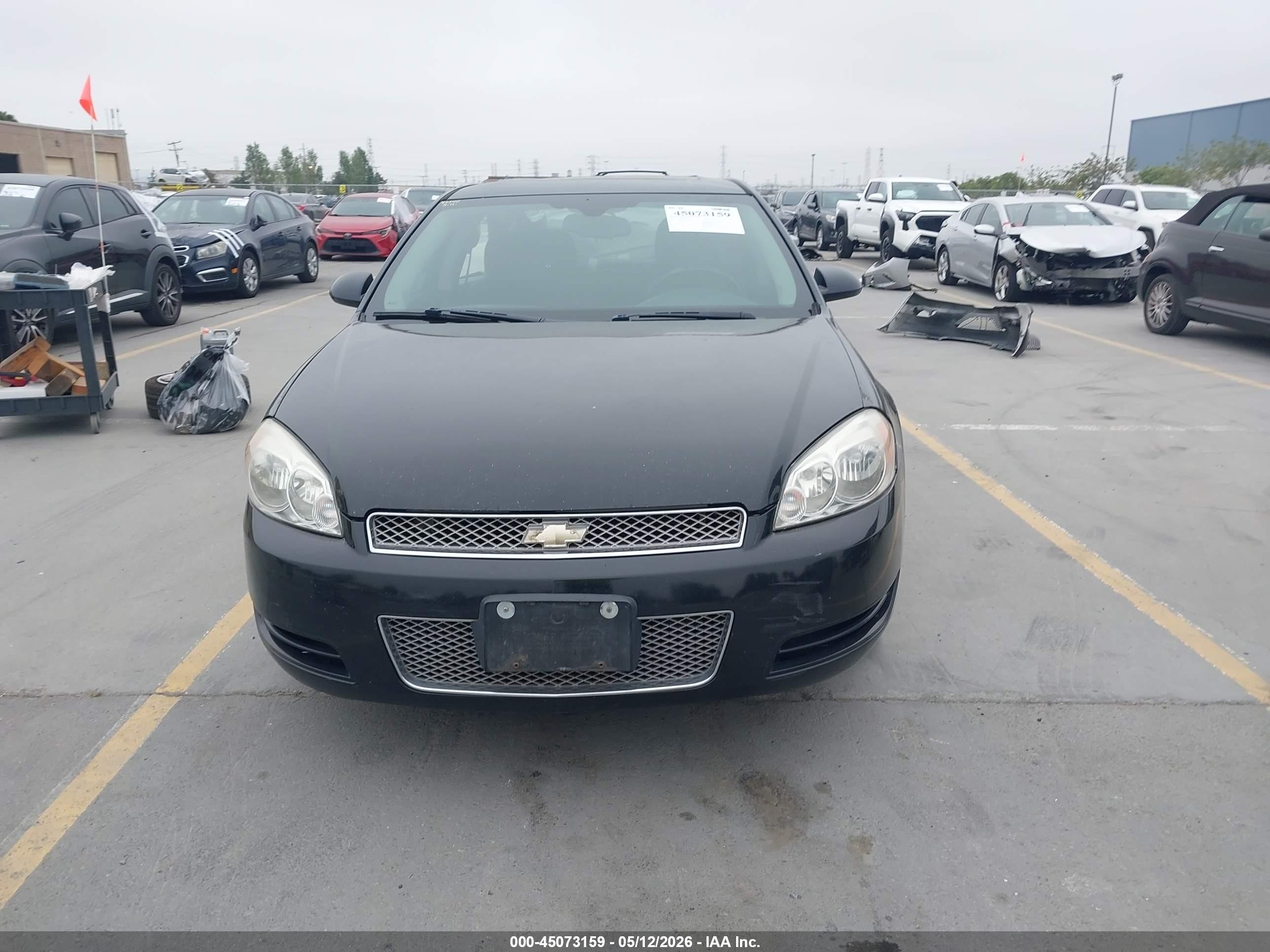 2012 Chevrolet Impala Lt Black vin: 2G1WG5E38C1211812