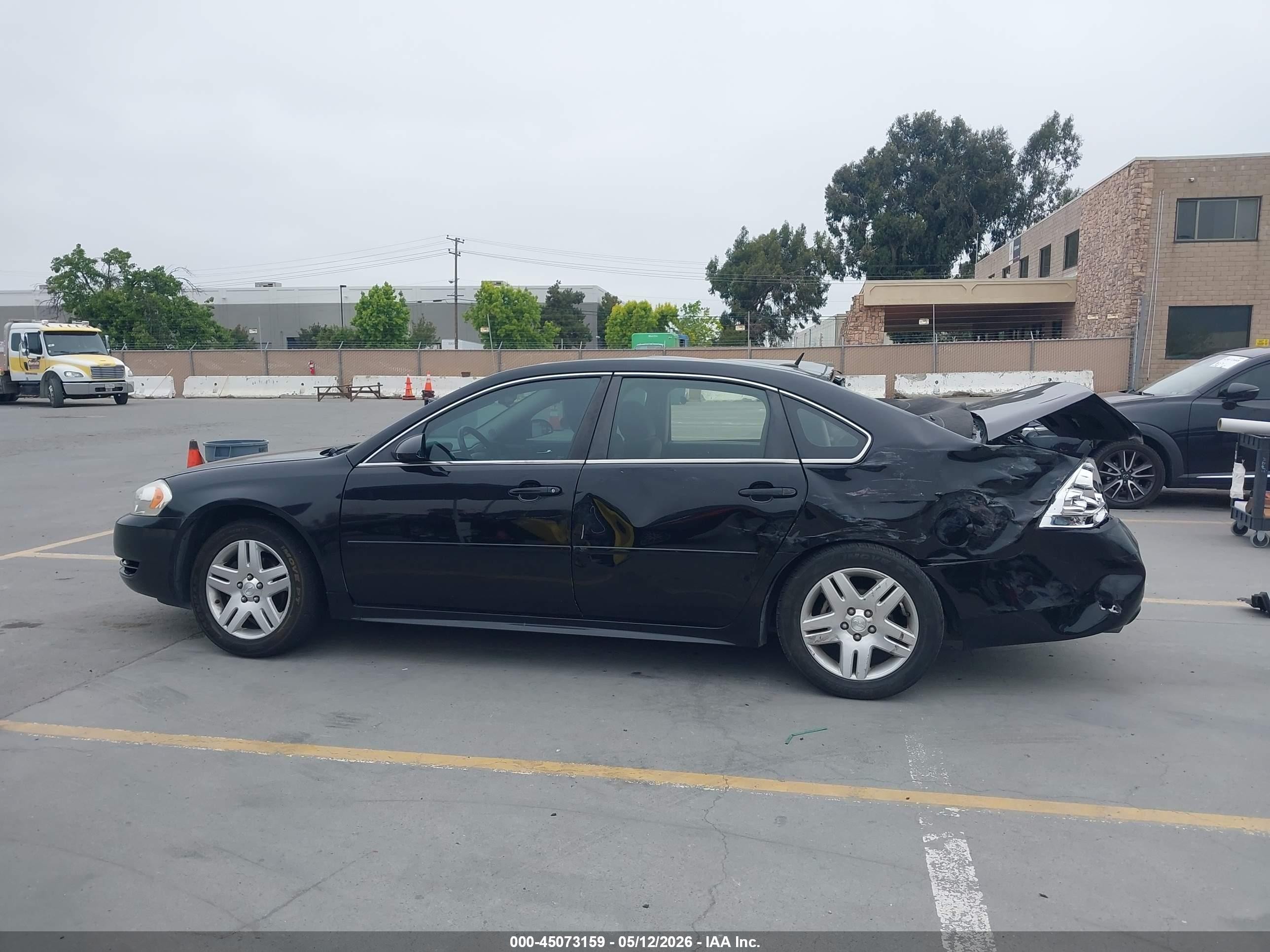 2012 Chevrolet Impala Lt Black vin: 2G1WG5E38C1211812