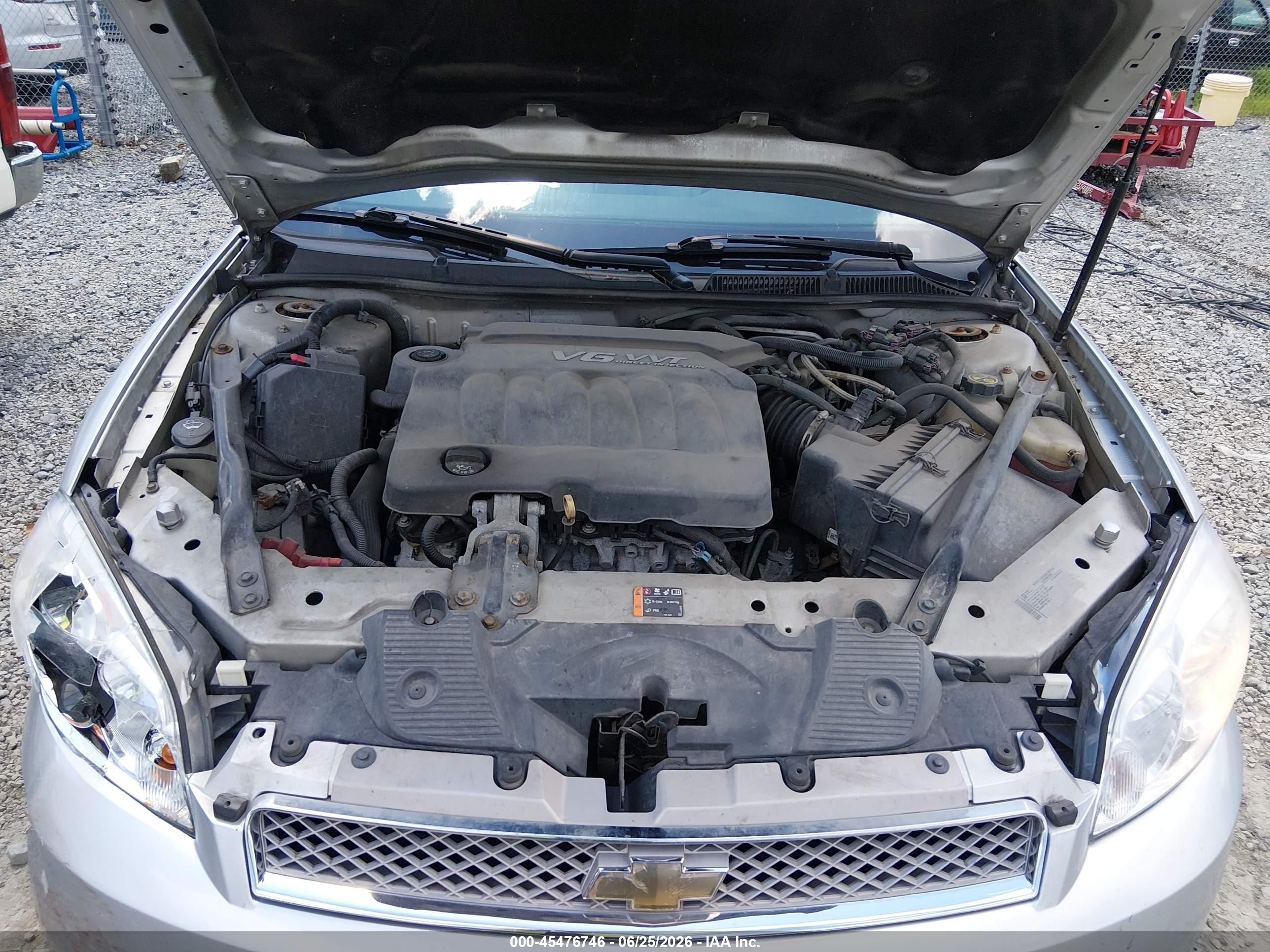 2012 Chevrolet Impala Lt Silver vin: 2G1WG5E38C1238492