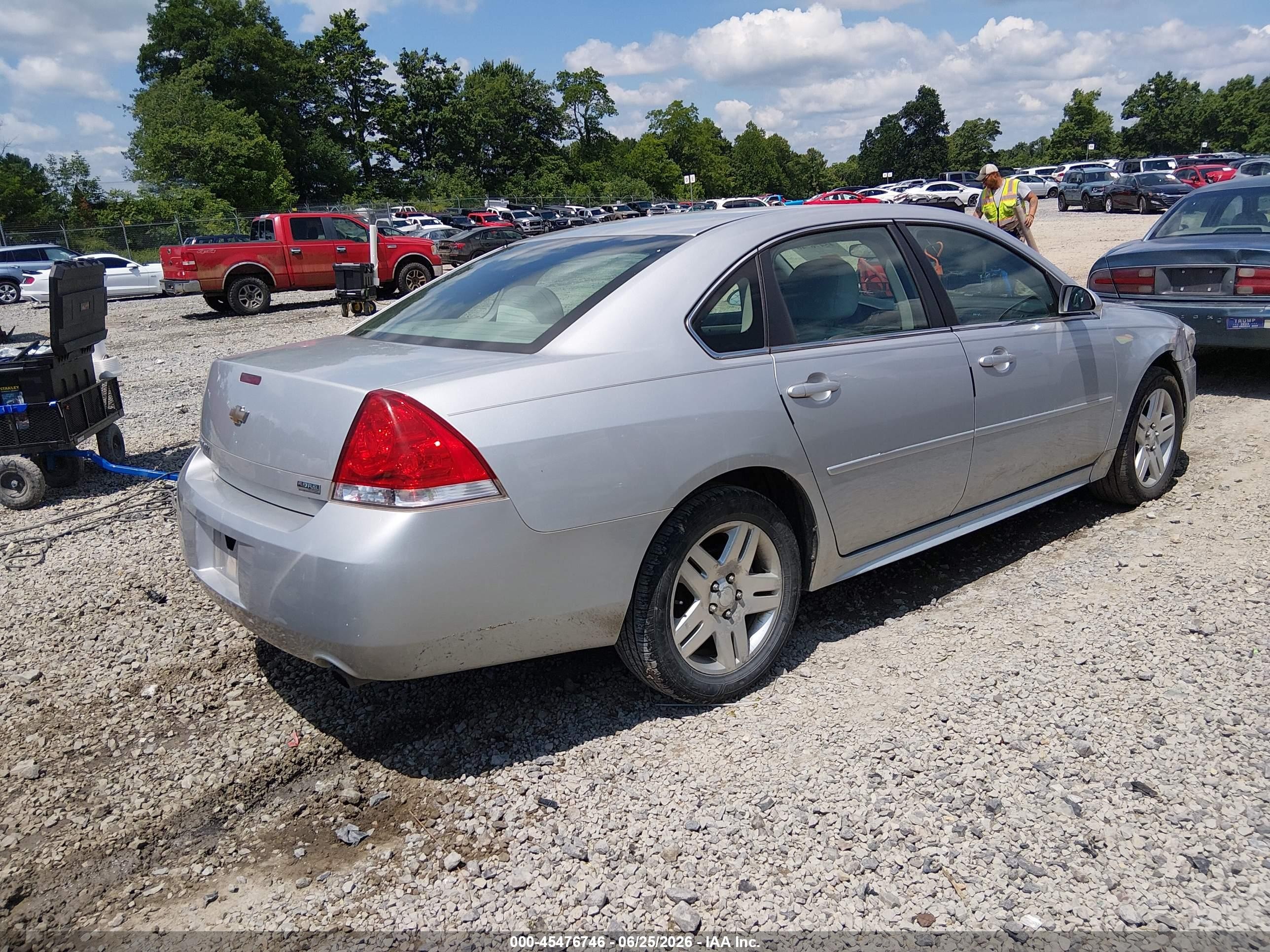 2012 Chevrolet Impala Lt Silver vin: 2G1WG5E38C1238492