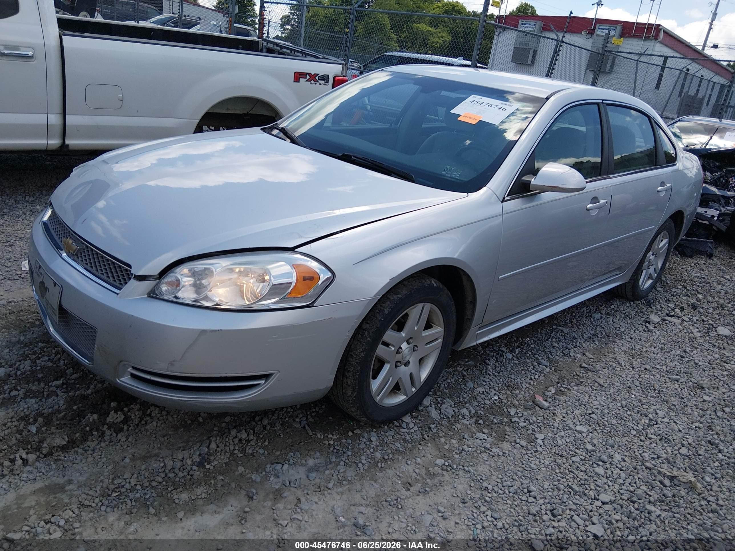 2012 Chevrolet Impala Lt Silver vin: 2G1WG5E38C1238492