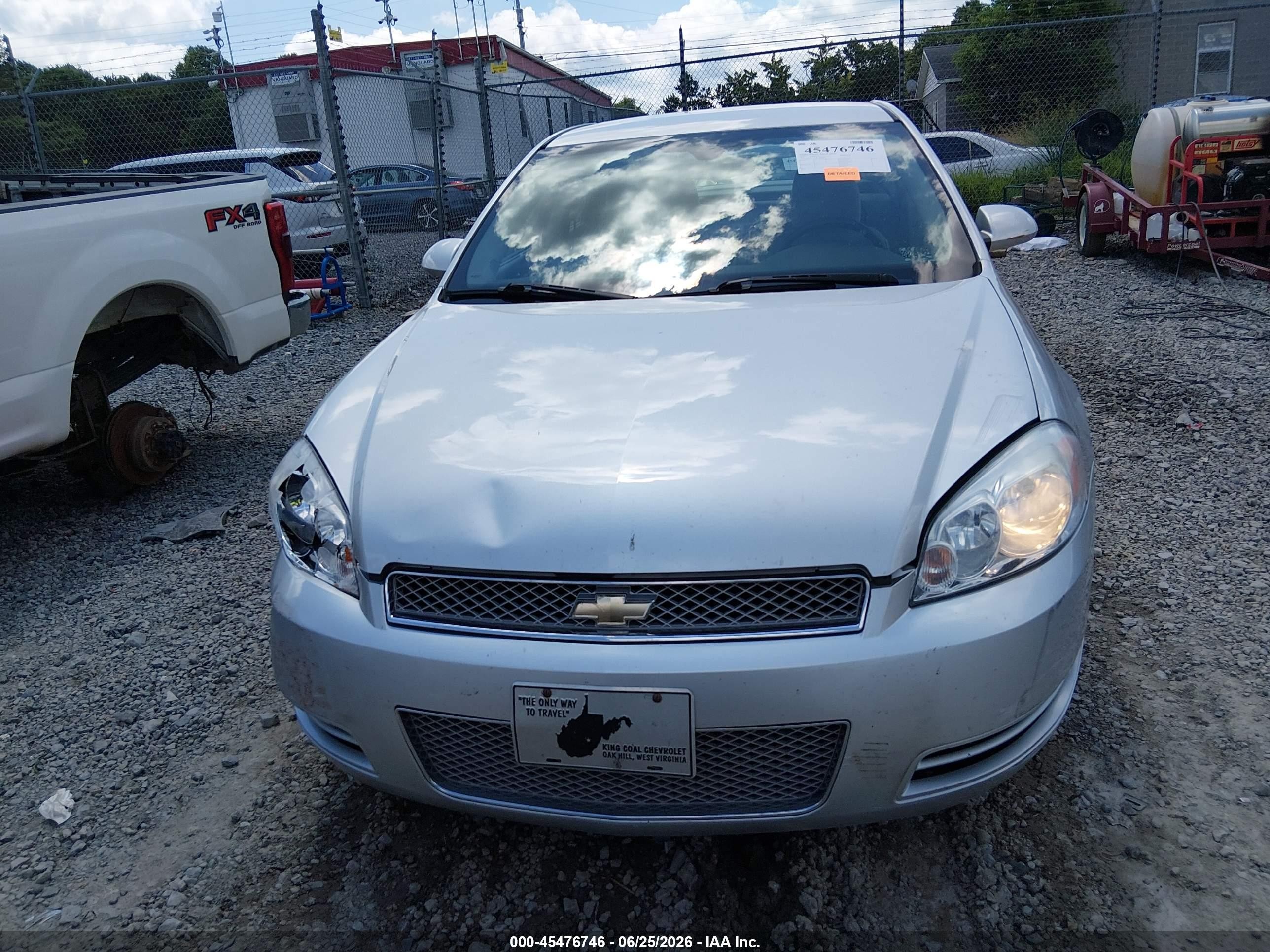 2012 Chevrolet Impala Lt Silver vin: 2G1WG5E38C1238492
