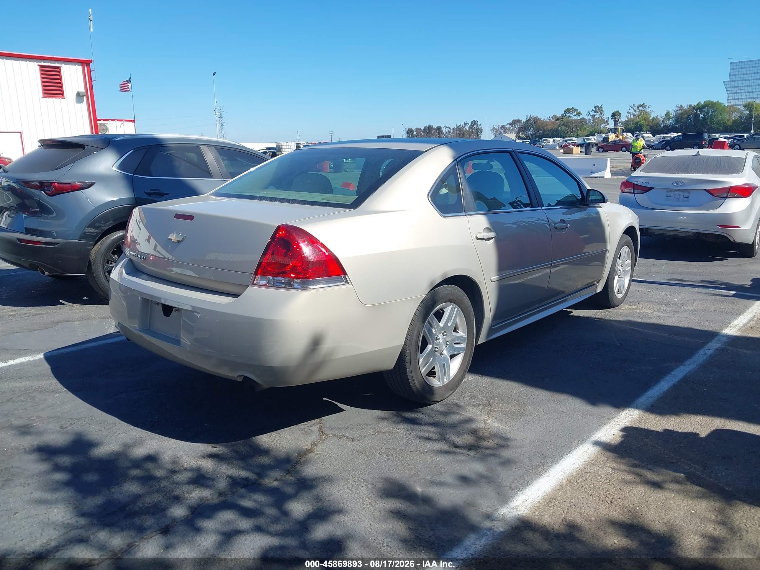 2012 Chevrolet Impala Lt Beige vin: 2G1WG5E38C1239951