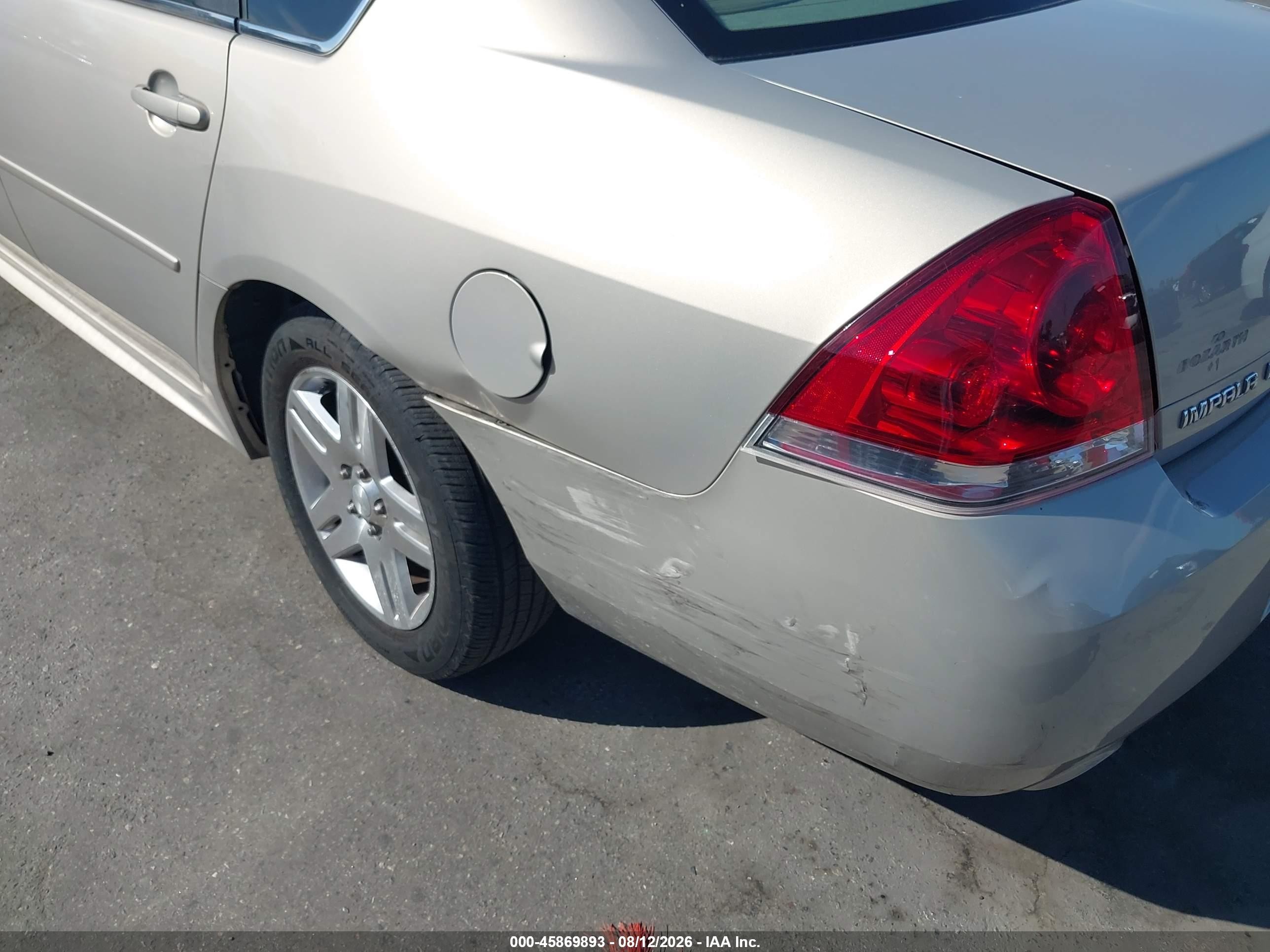 2012 Chevrolet Impala Lt Beige vin: 2G1WG5E38C1239951