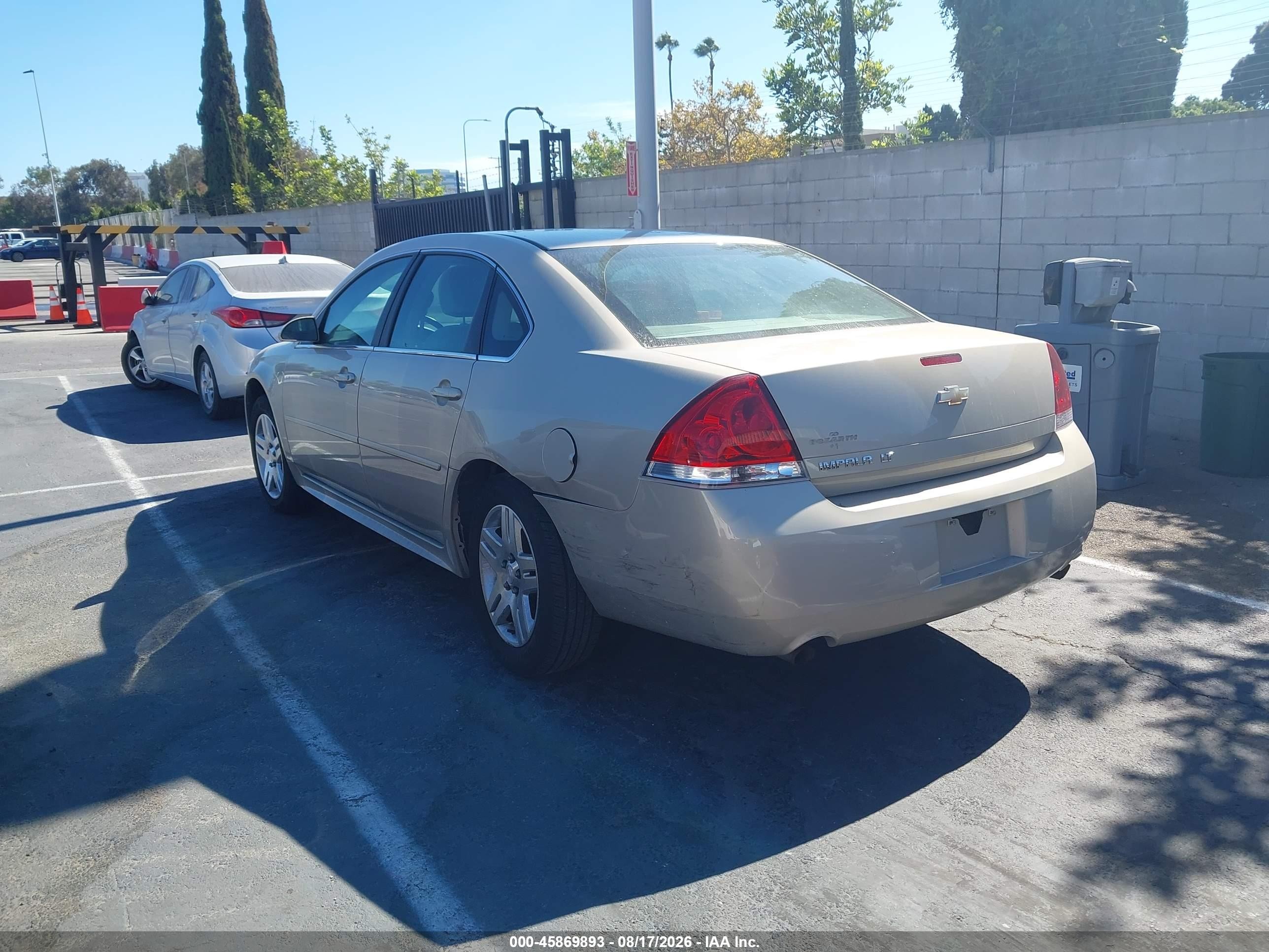 2012 Chevrolet Impala Lt Beige vin: 2G1WG5E38C1239951