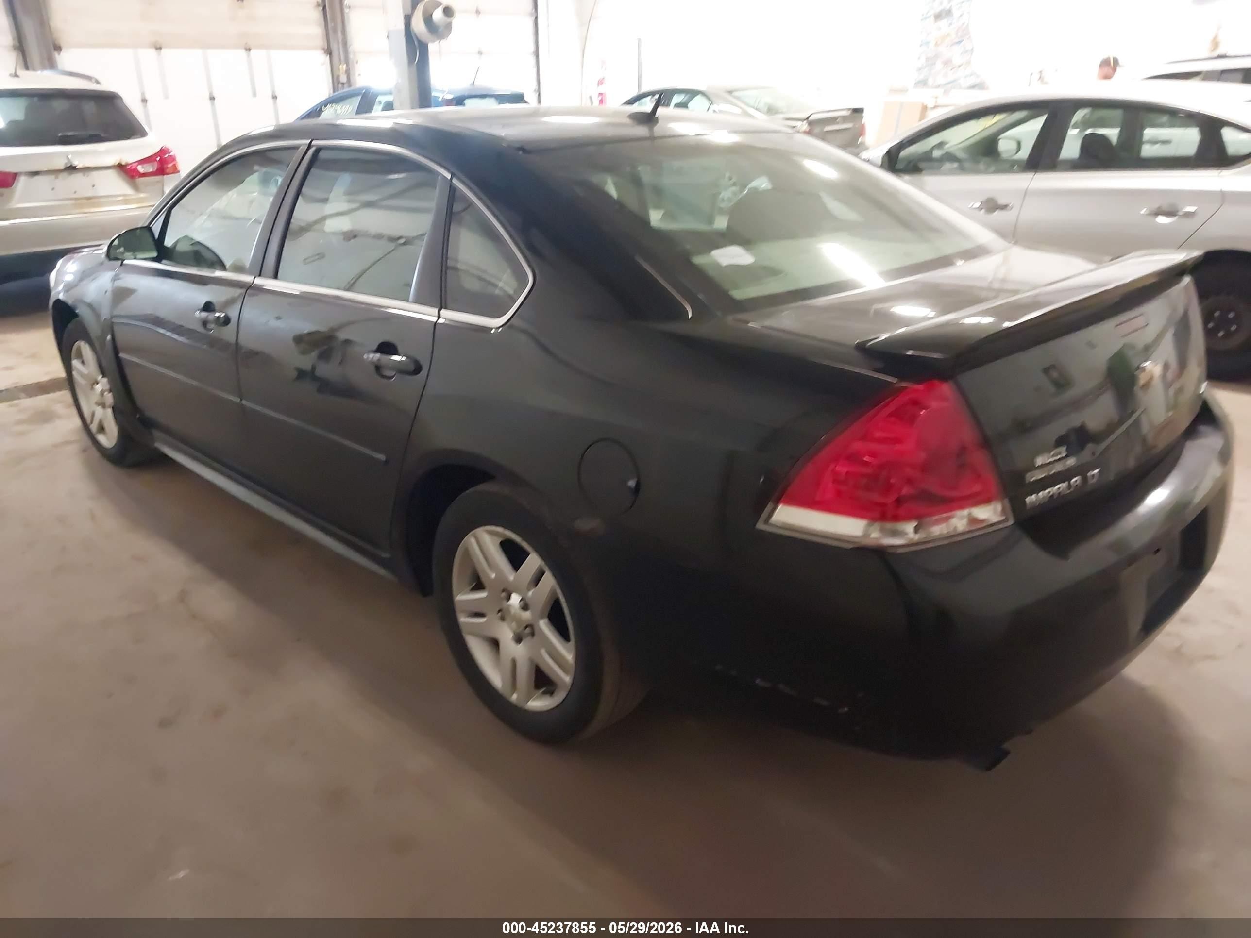2012 Chevrolet Impala Lt Black vin: 2G1WG5E38C1264302