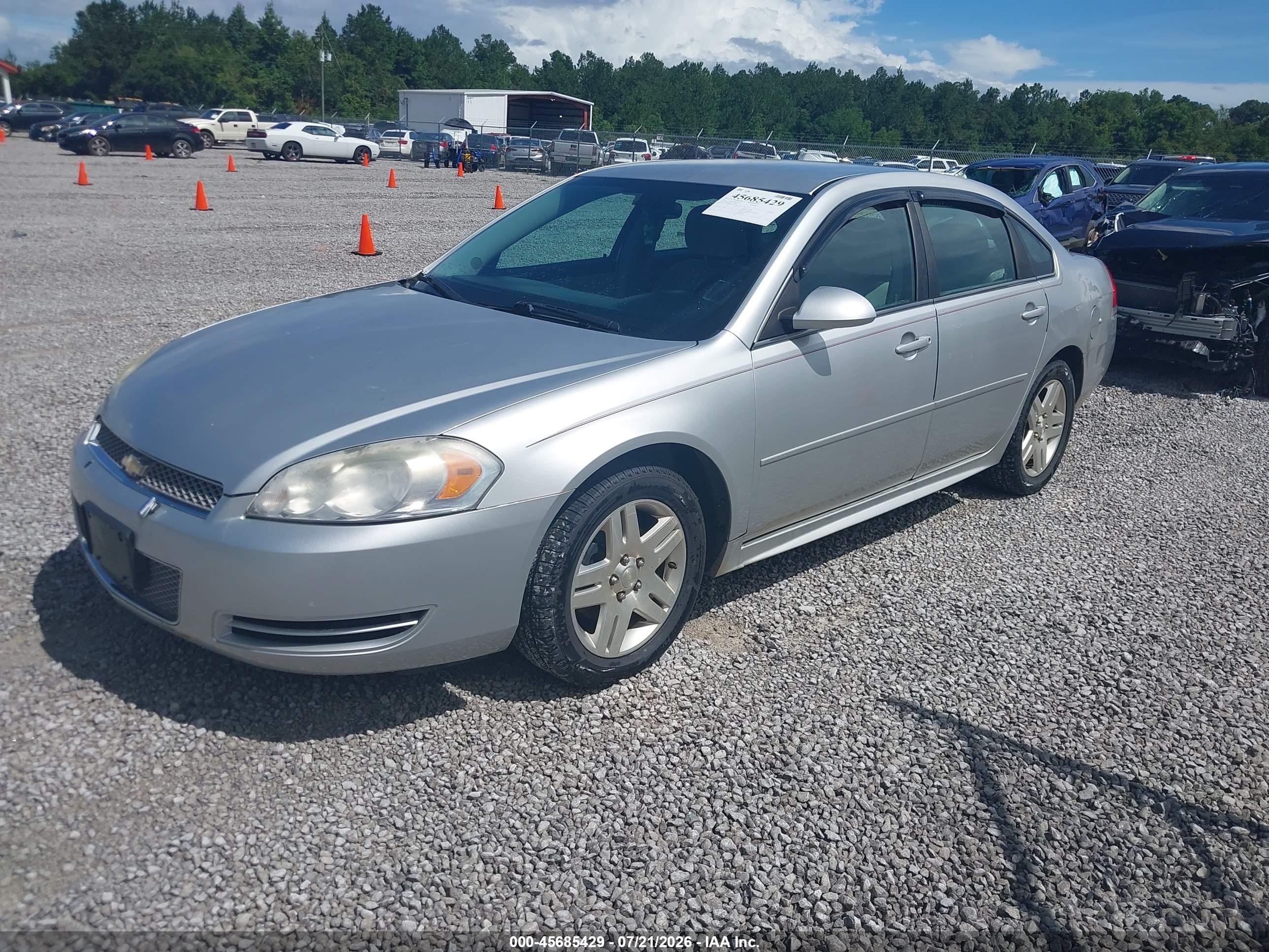 2012 Chevrolet Impala Lt Silver vin: 2G1WG5E38C1268897