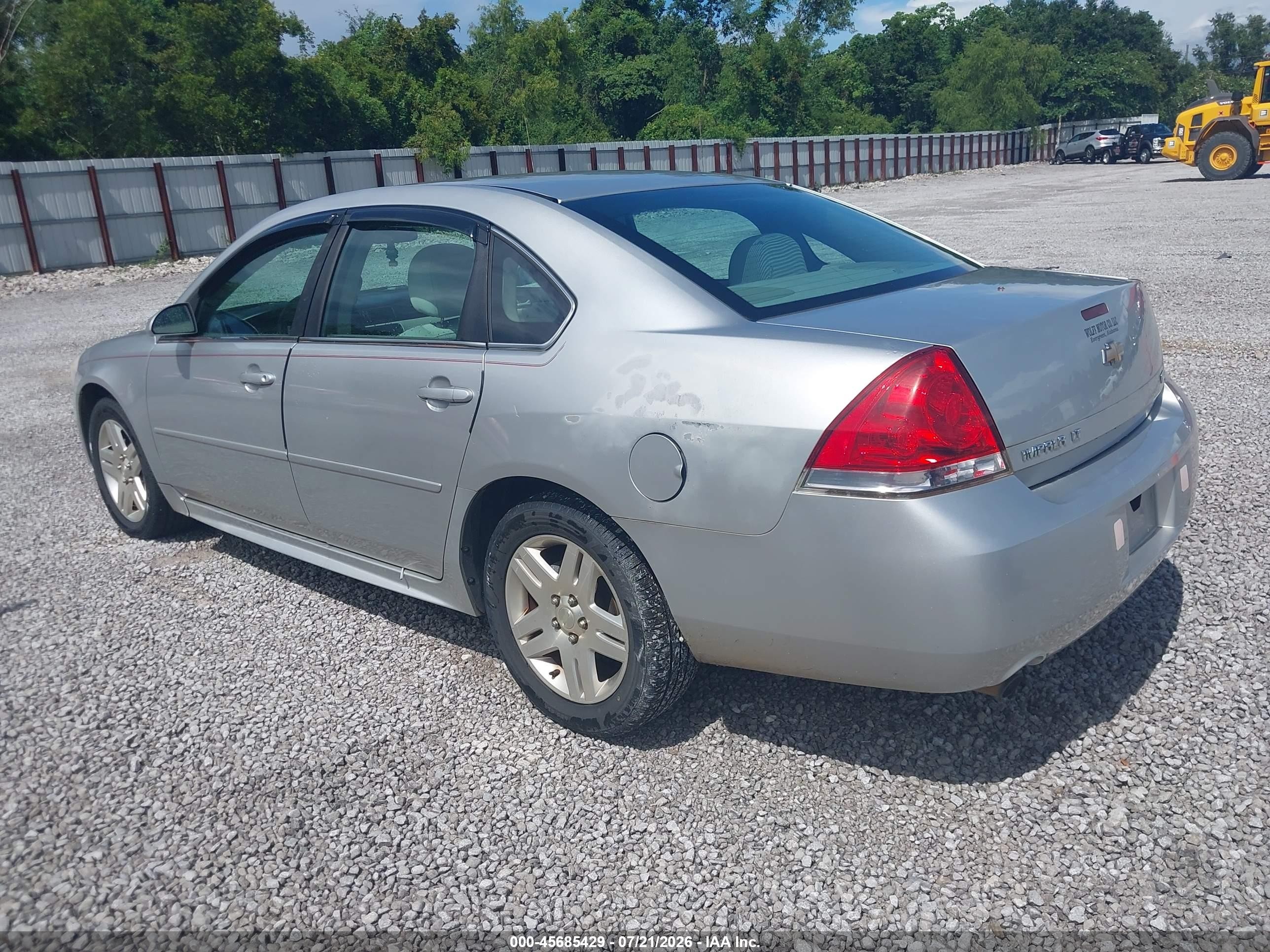 2012 Chevrolet Impala Lt Silver vin: 2G1WG5E38C1268897