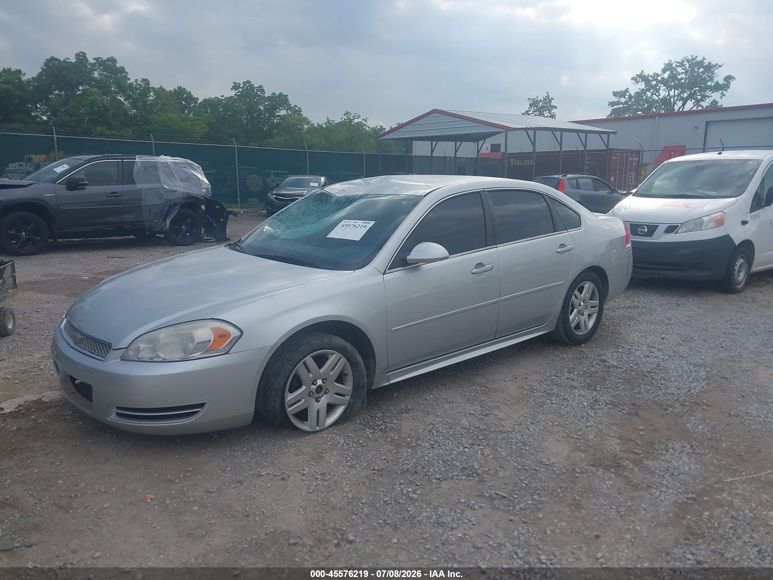 2012 Chevrolet Impala Lt Silver vin: 2G1WG5E38C1274876