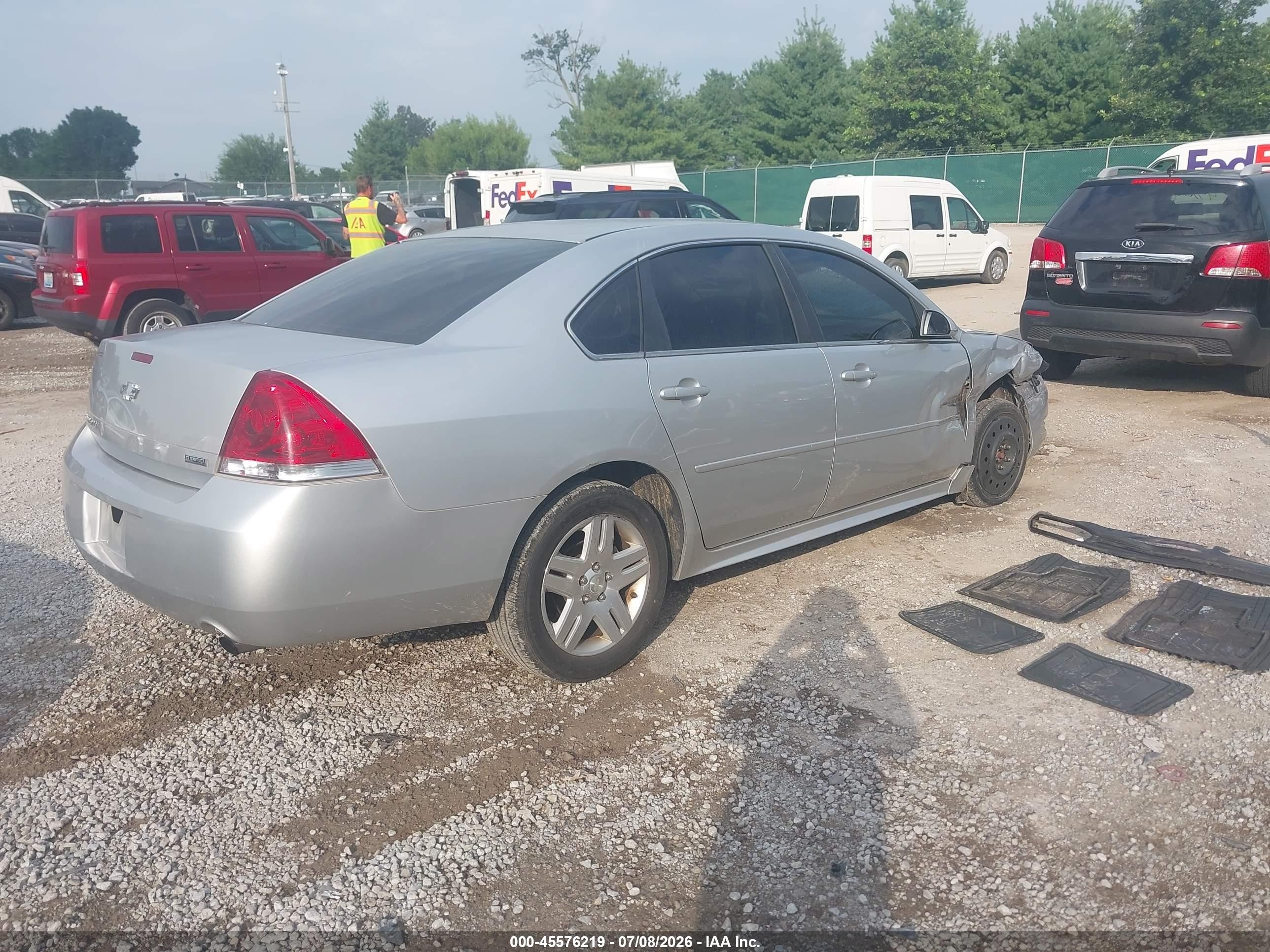 2012 Chevrolet Impala Lt Silver vin: 2G1WG5E38C1274876