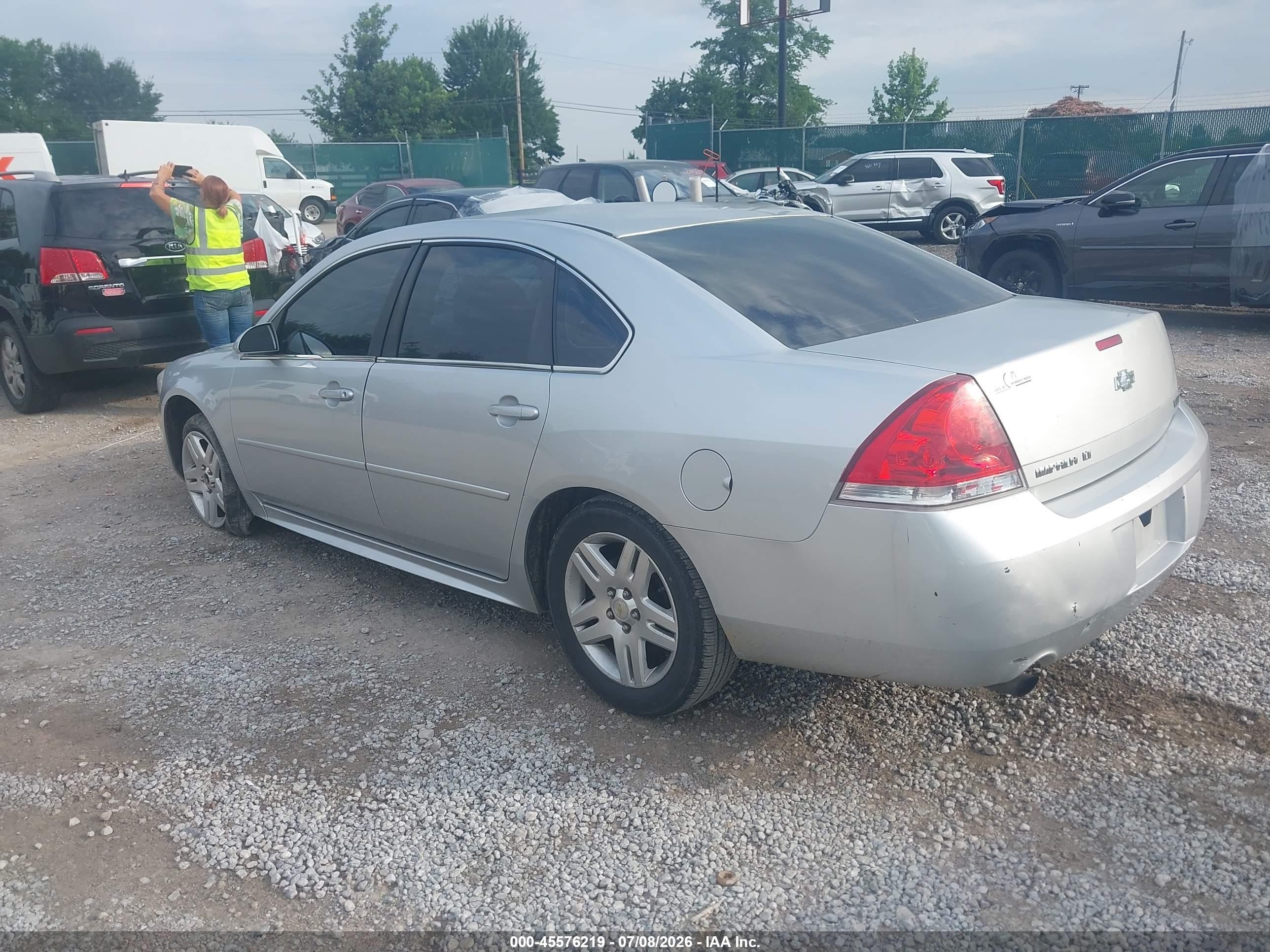 2012 Chevrolet Impala Lt Silver vin: 2G1WG5E38C1274876