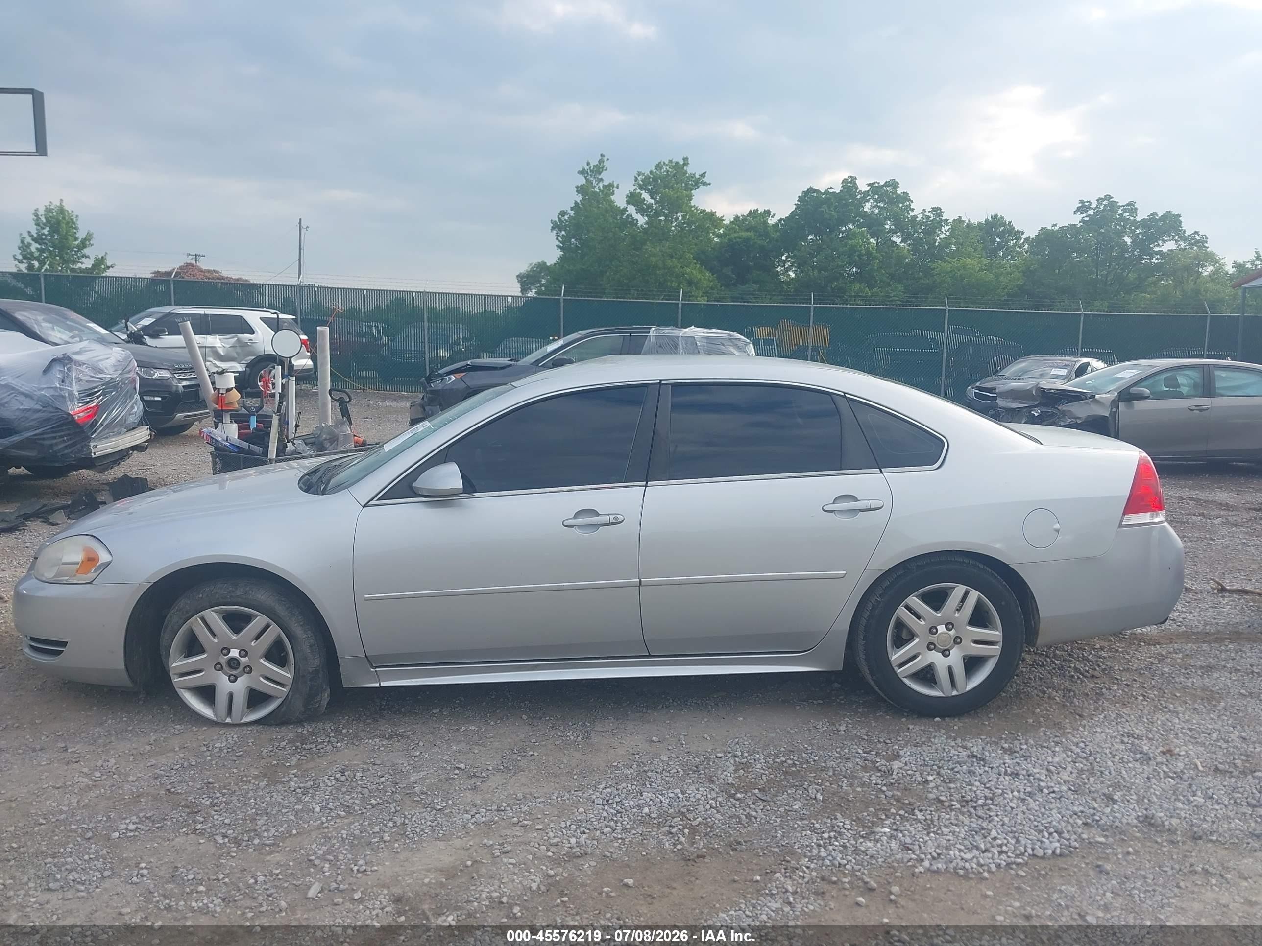 2012 Chevrolet Impala Lt Silver vin: 2G1WG5E38C1274876
