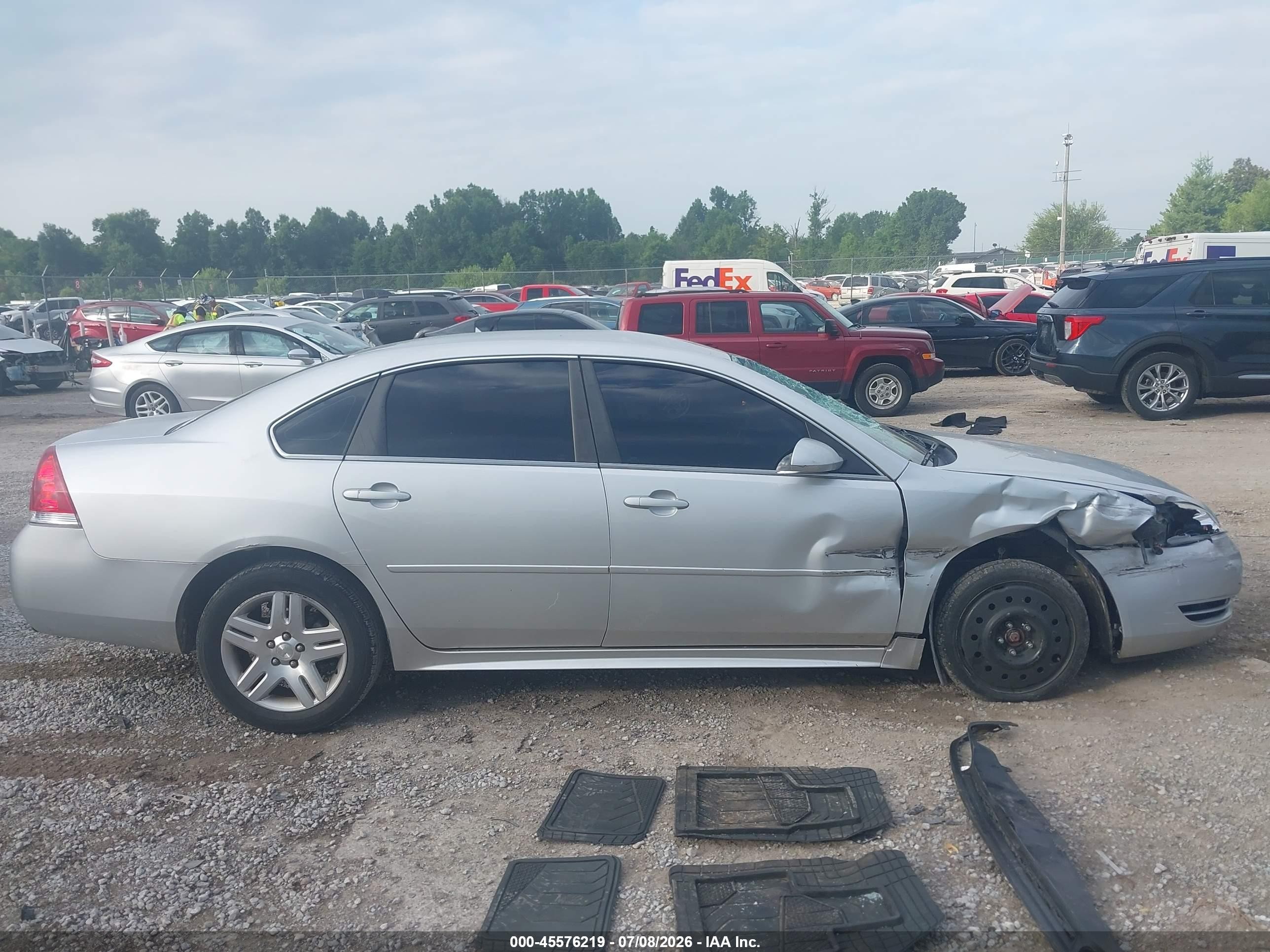2012 Chevrolet Impala Lt Silver vin: 2G1WG5E38C1274876